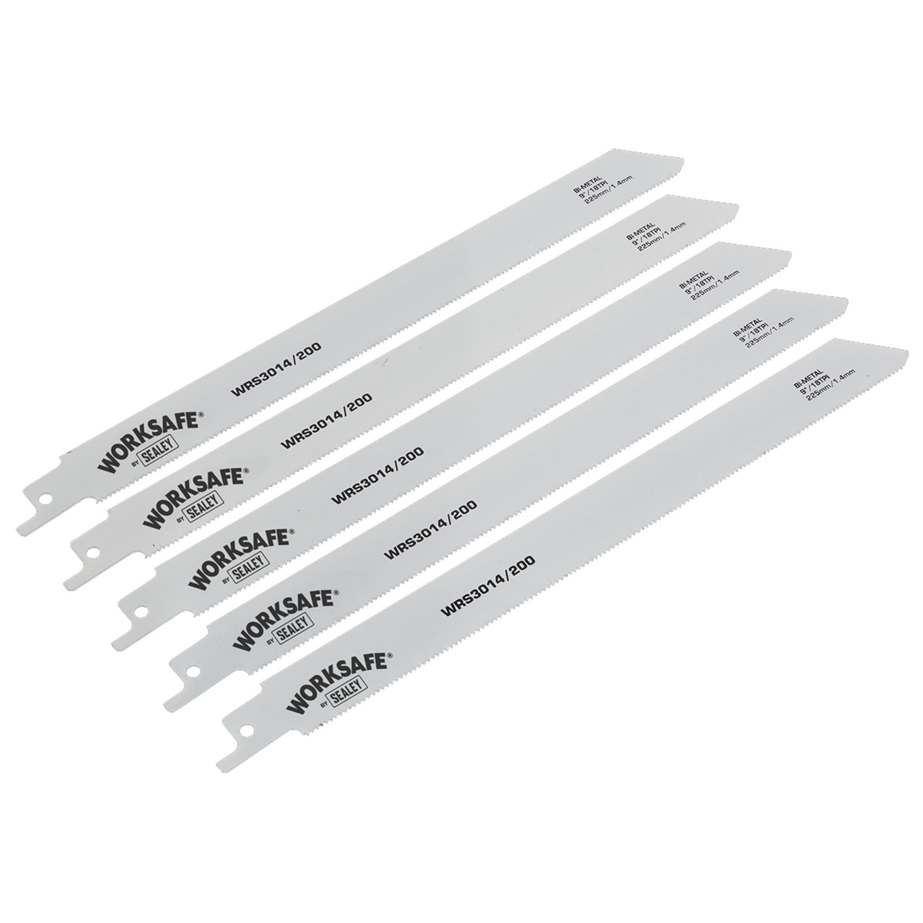 Sealey Reciprocating Saw Blade 225mm 18tpi - Pack of 5