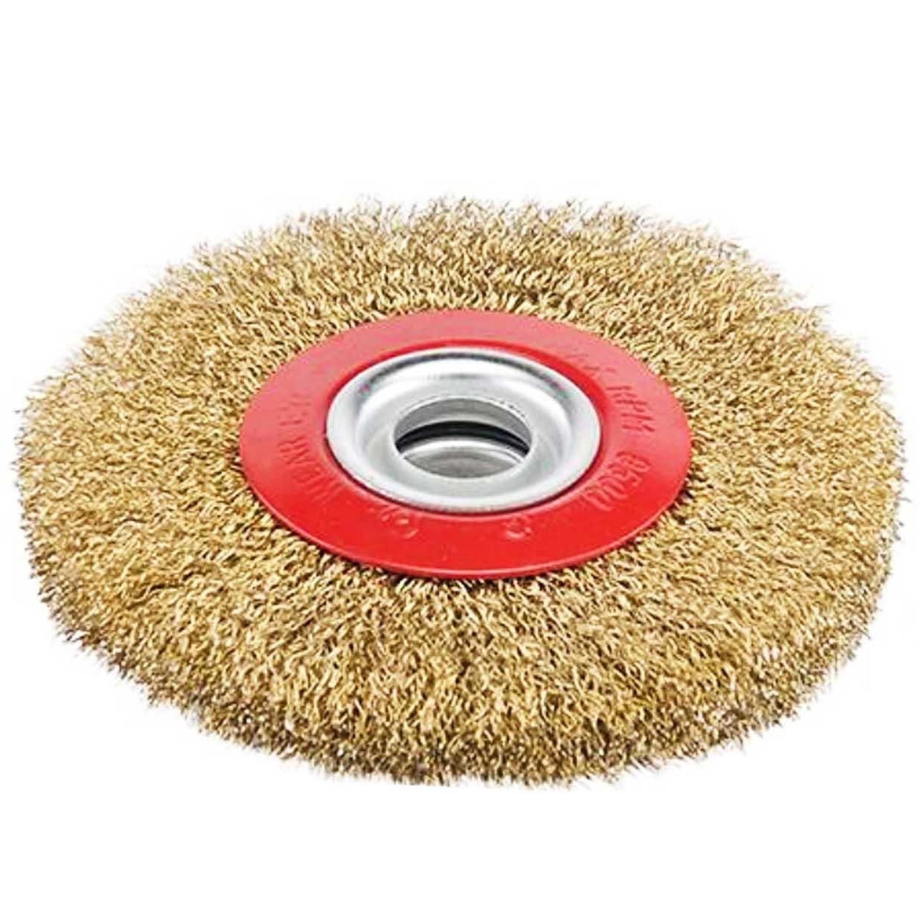 150mm 6 Bench Grinder Wire Wheel Cleaning Polishing Brassed New