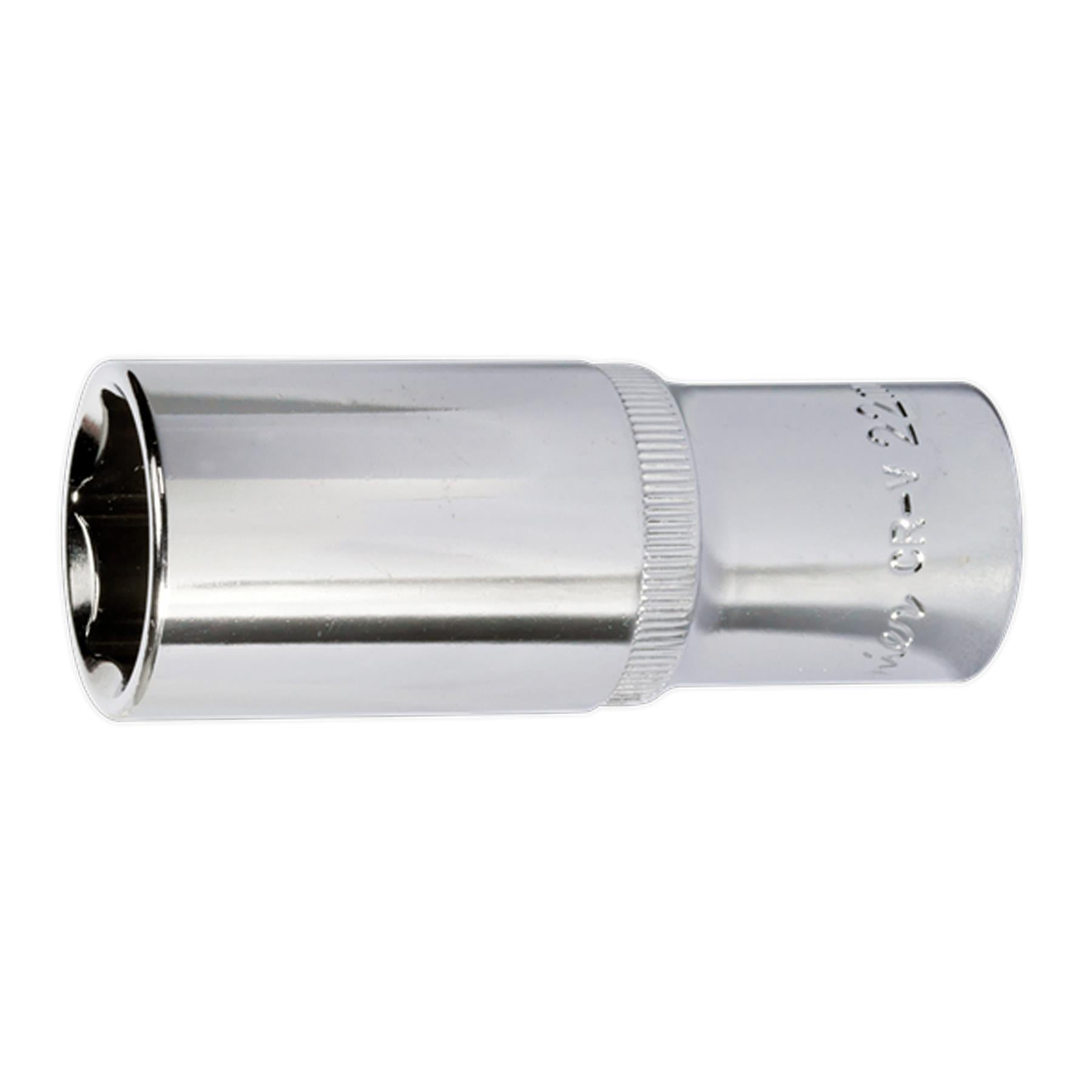 Sealey WallDrive Socket 22mm Deep 1/2"Sq Drive Fully Polished