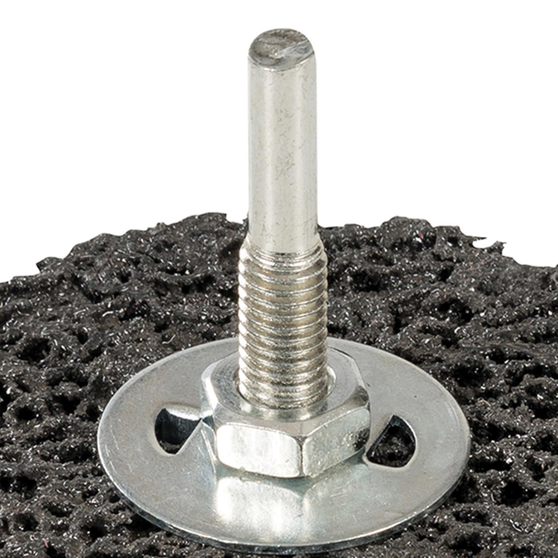 Polycarbide Abrasive Wheel 75mm Silicon Carbide-Coated Nylon Mesh & Alloy Arbor