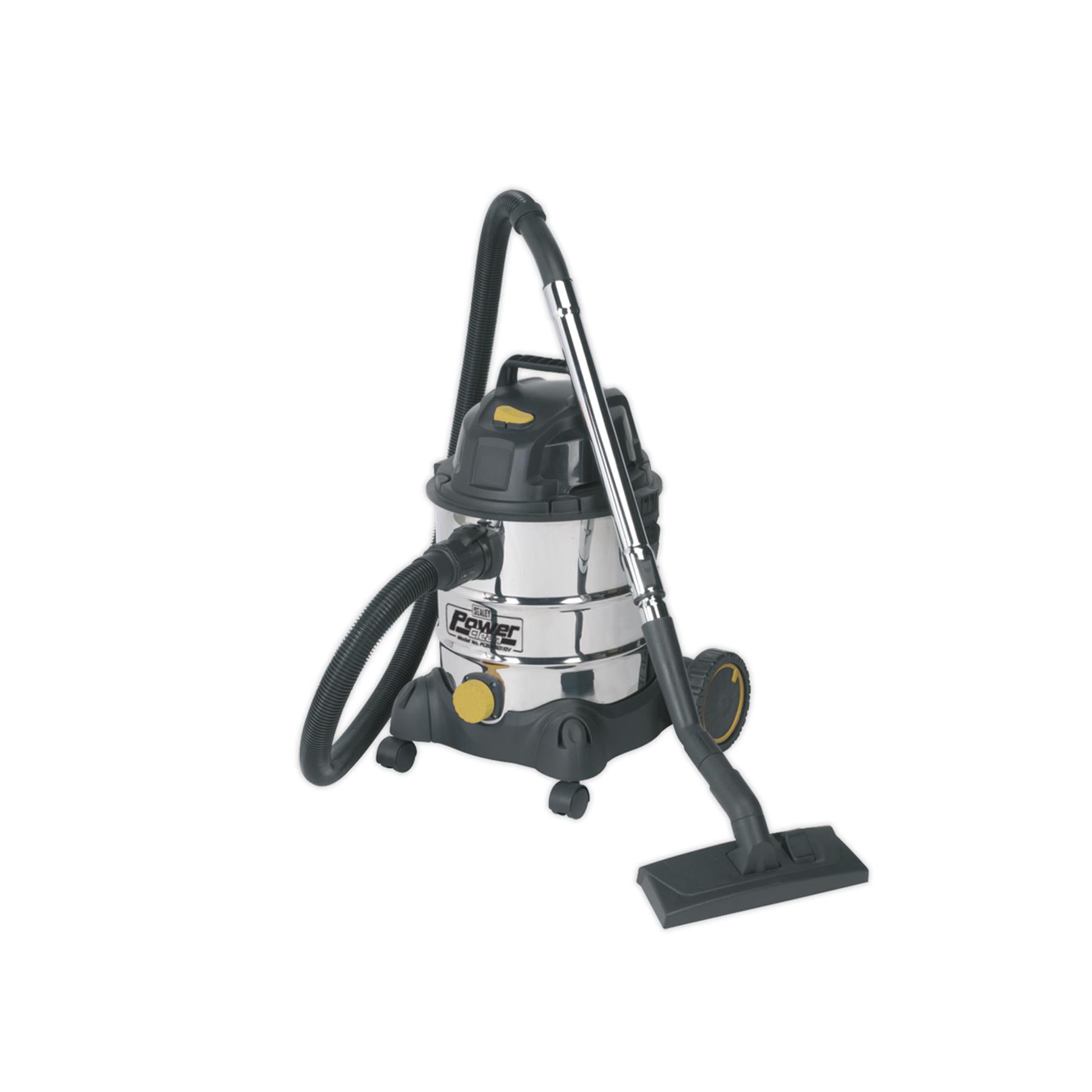 Sealey Vacuum Cleaner Ind Wet & Dry 20L 1250W/110V Stainless Drum