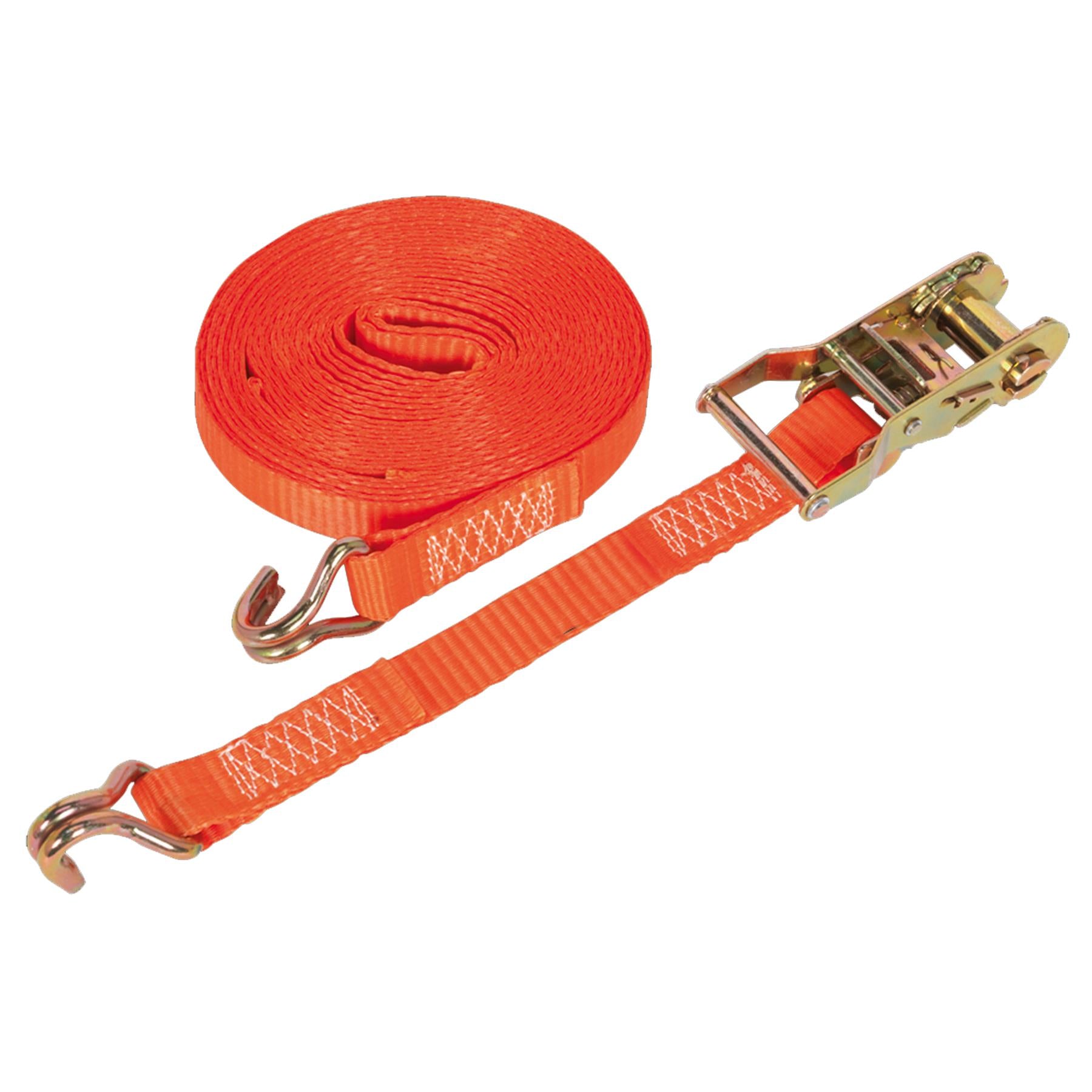 Sealey Ratchet Tie Down 25mm x 8m Poly Web 1500kg Load Test