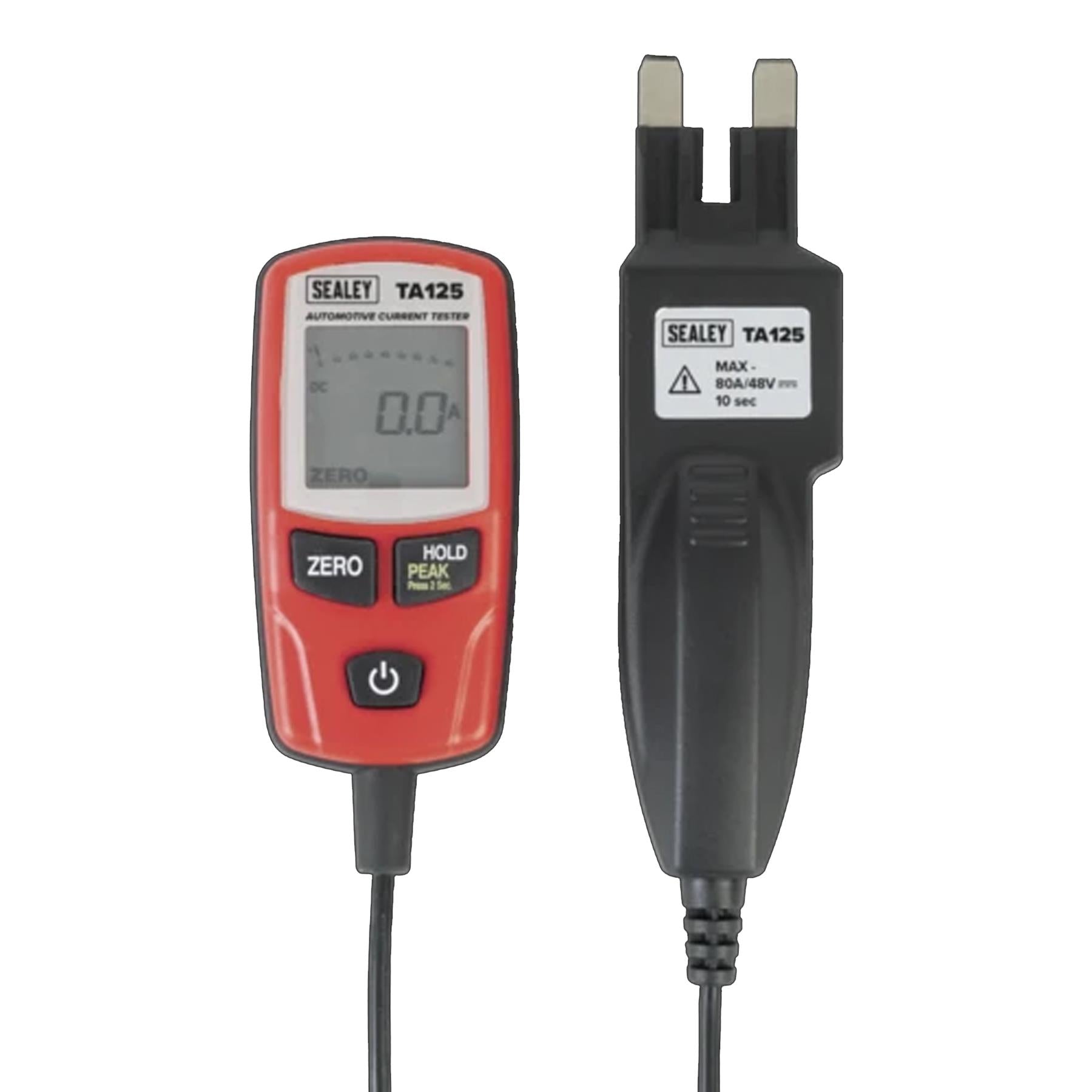 Sealey Automotive Current Tester 80A-Mini,Standard,Maxi Blade Fuses
