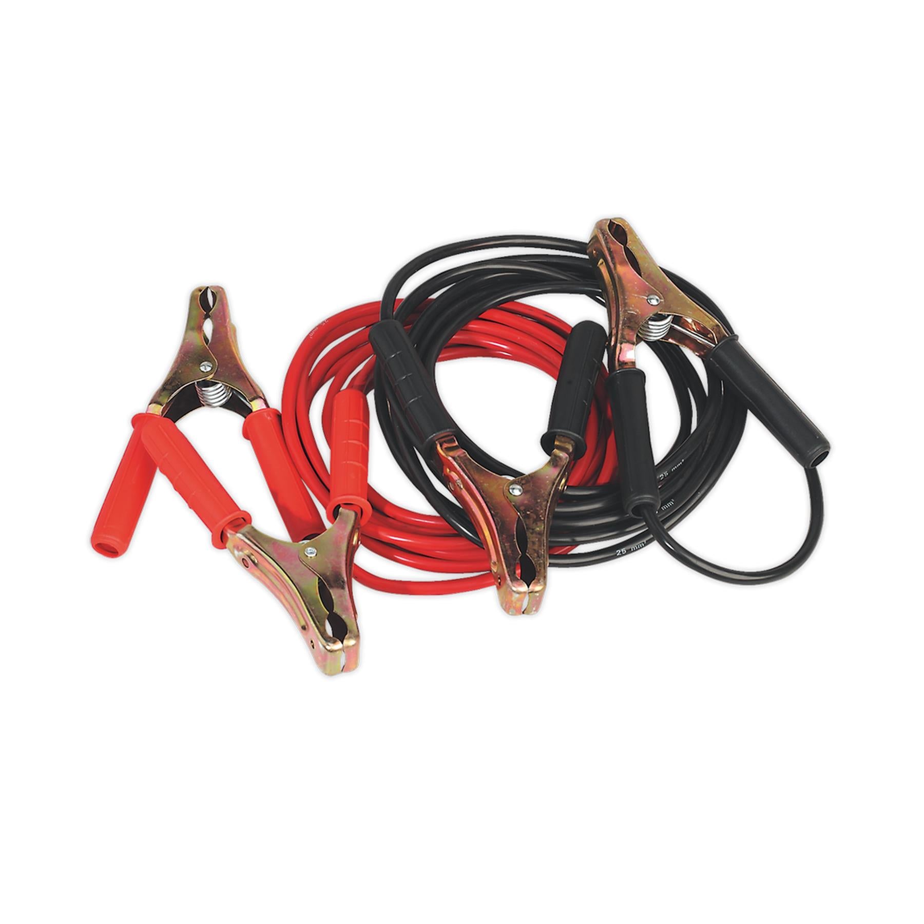 Sealey Booster Cables Heavy-Duty Clamps - 25mm x 5m Copper 600A
