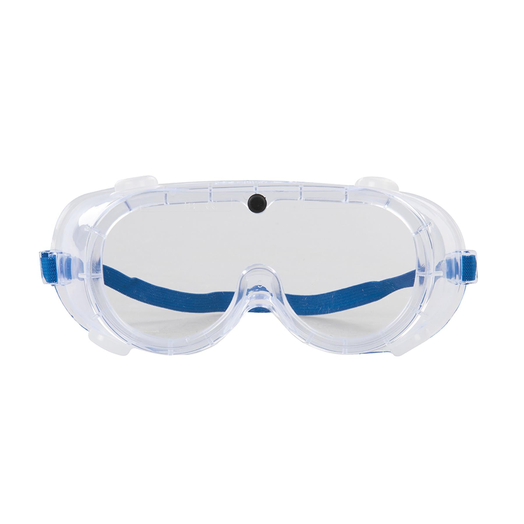 Indirect Safety Goggles Indirect Ventilation Soft, Flexible, PVC Frame