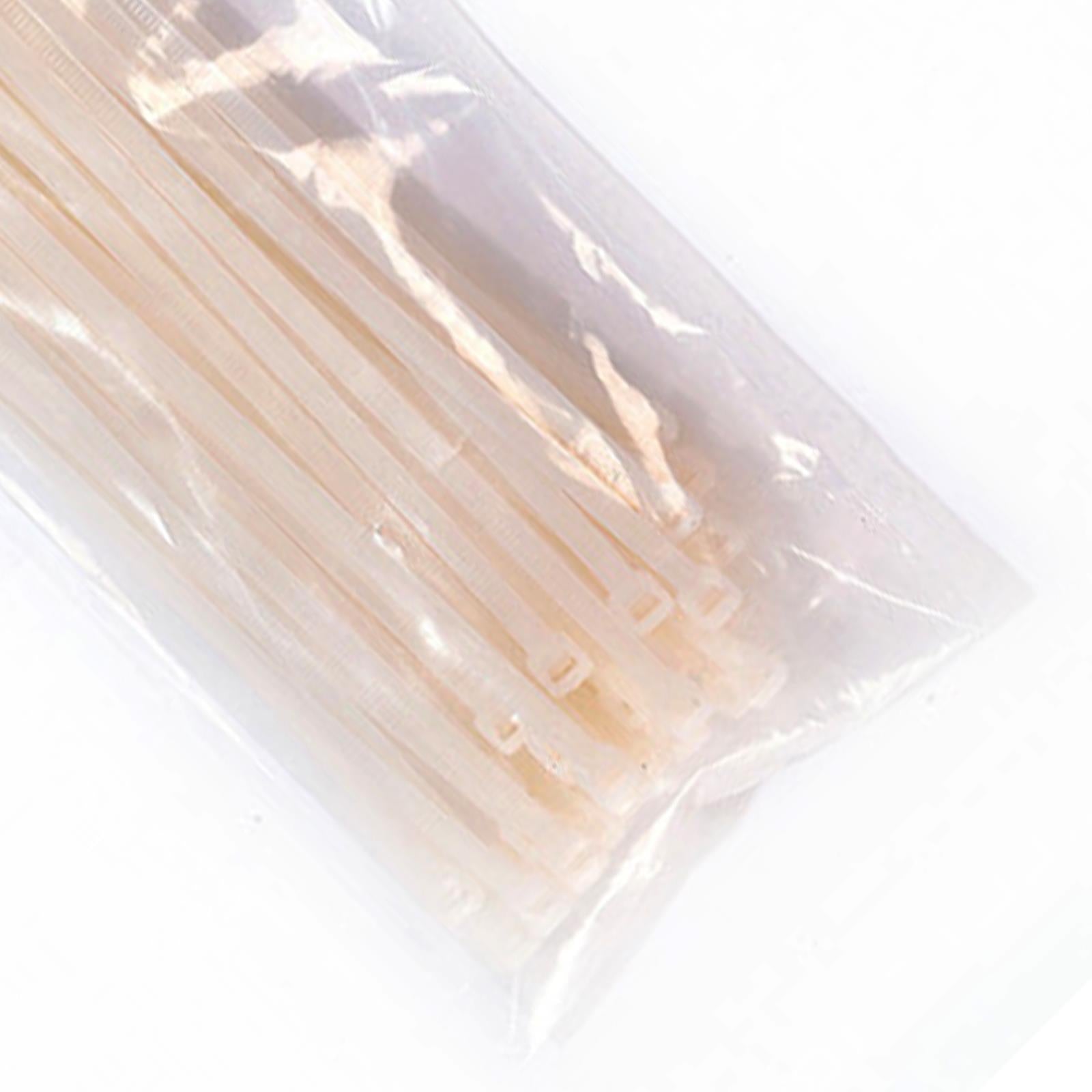 BlueSpot Cable Ties White Releasable SelfLocking Ties 50Pce 4.8mm x 350mm