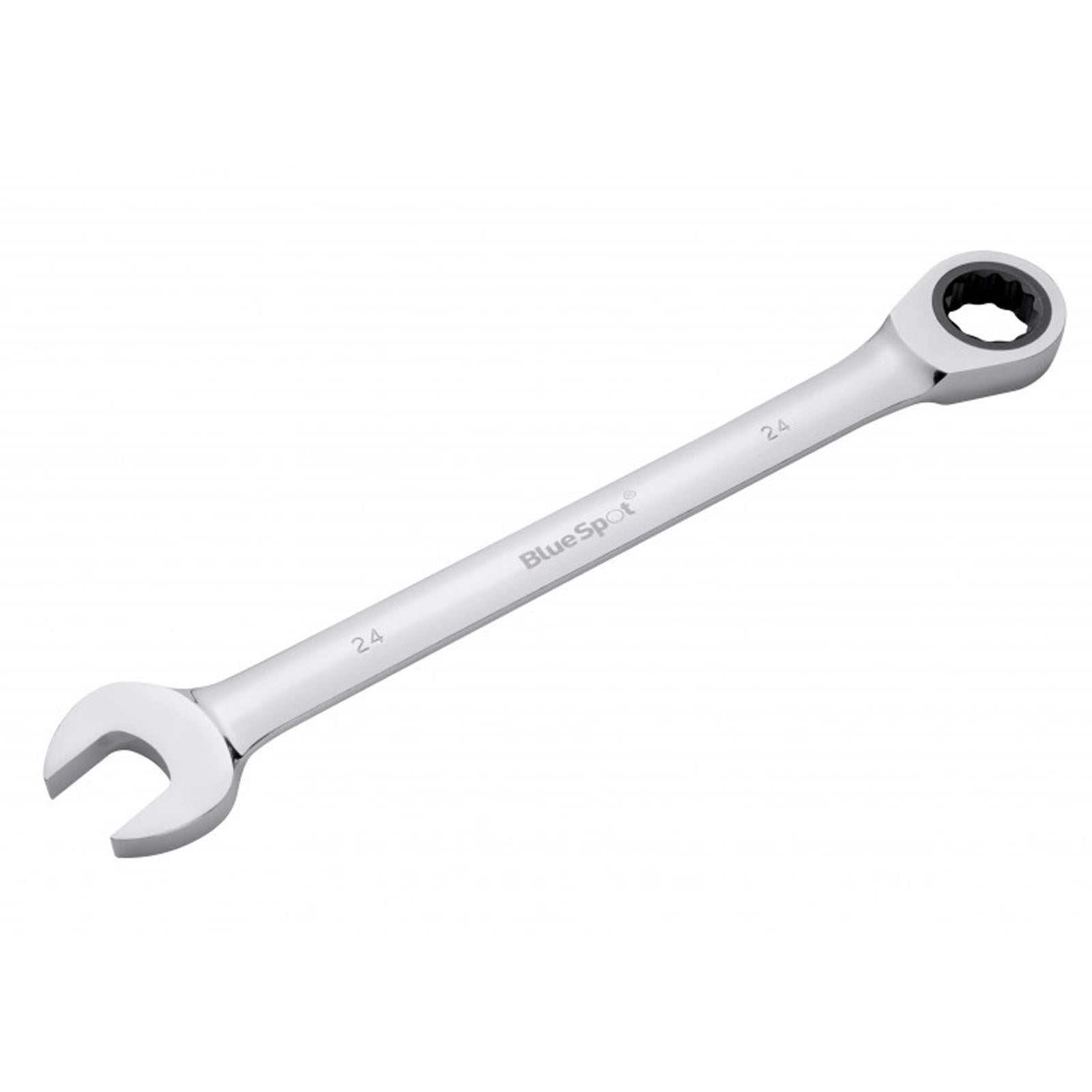 Blue Spot Fixed head Ratchet Spanner Combination Ring open end Wrench 24mm