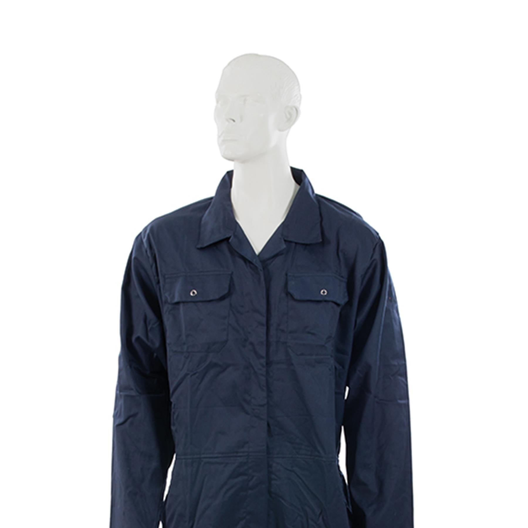 Boilersuit Navy Large 112cm (44") Navy Blue Overalls Elasticated Waist Pockets