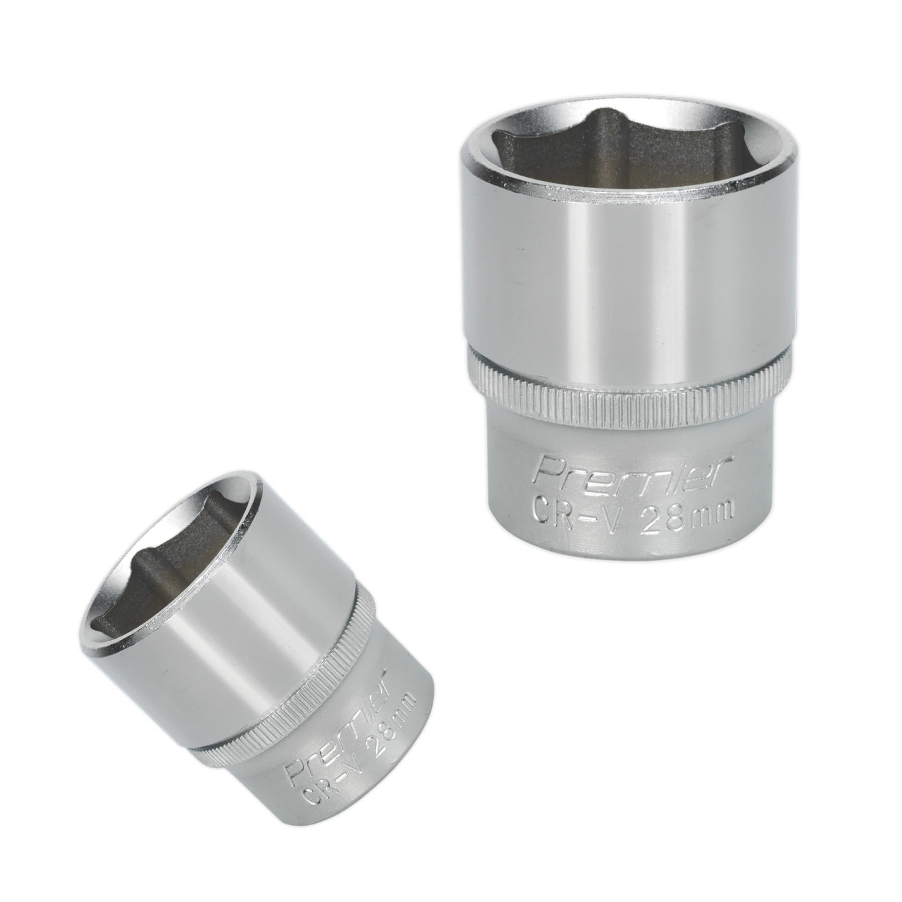 Sealey WallDrive Socket 28mm 1/2"Sq Drive