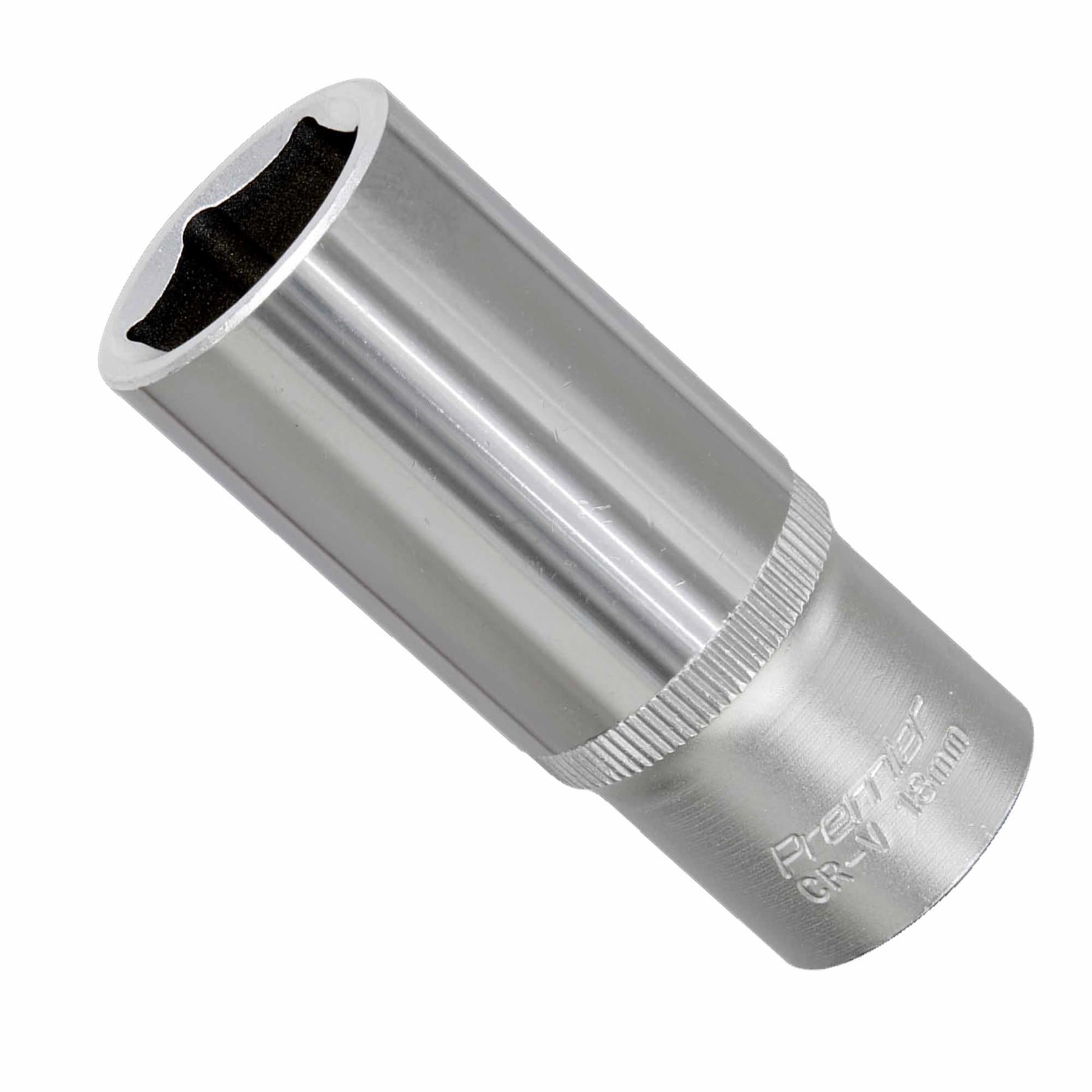 Sealey WallDrive Socket 18mm Deep 3/8"Sq Drive Chrome Vanadium Steel