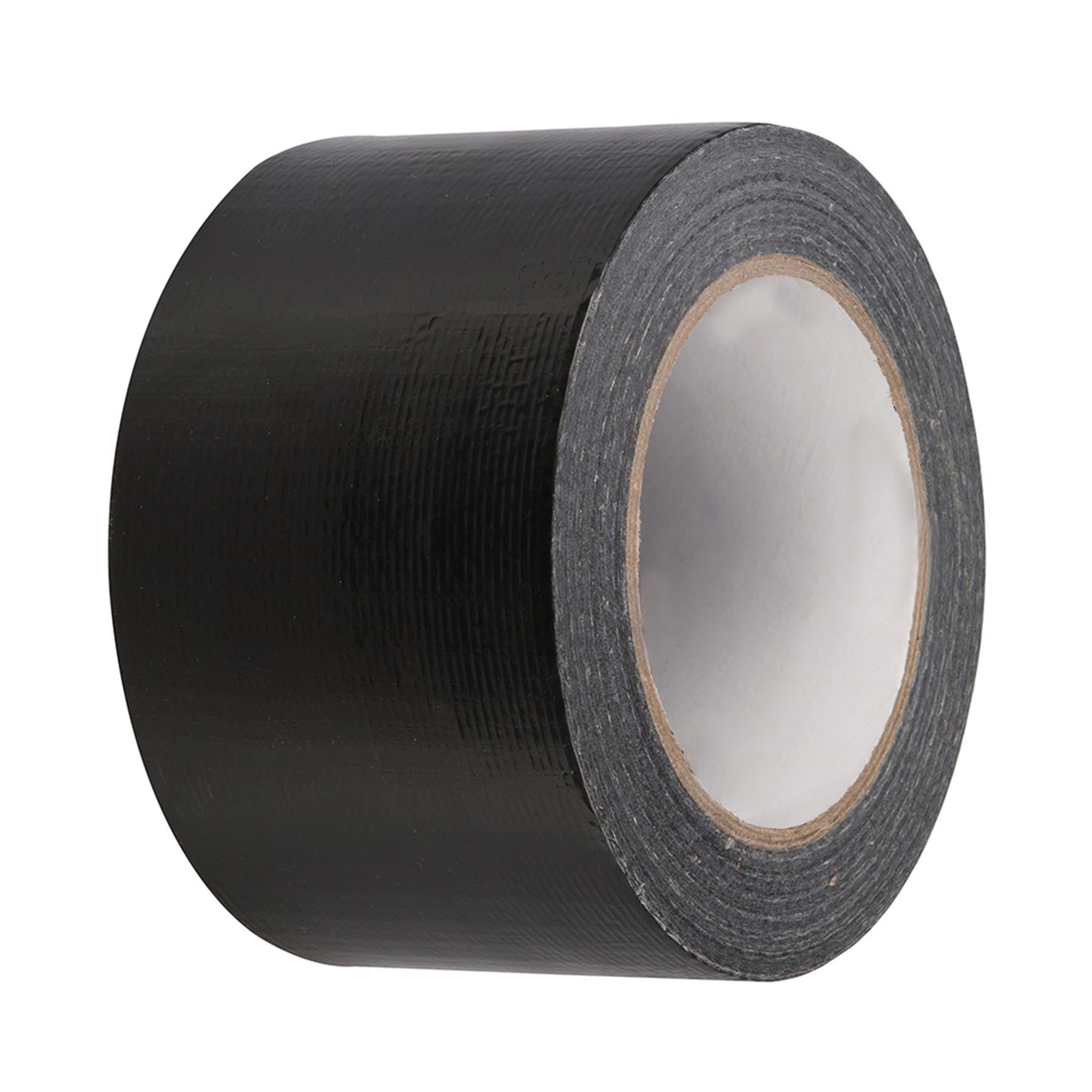 Duct Tape - 72mm X 50M Black Polyethylene-Coated With Hot-Melt Glue Adhesive