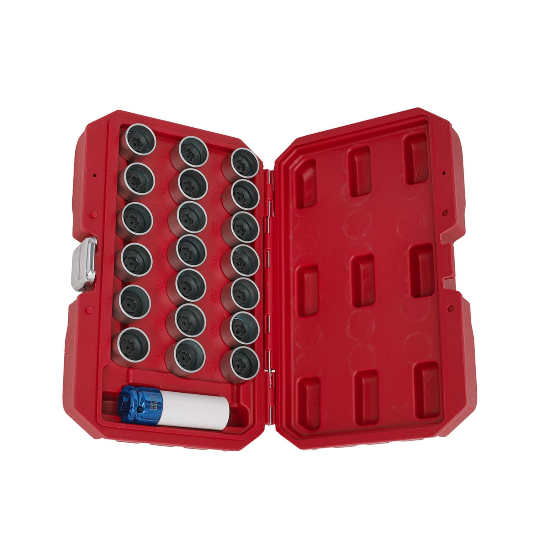 Sealey Locking Wheel Nut Key Set 21pc - BMW 1/2"Sq Drive 17mm