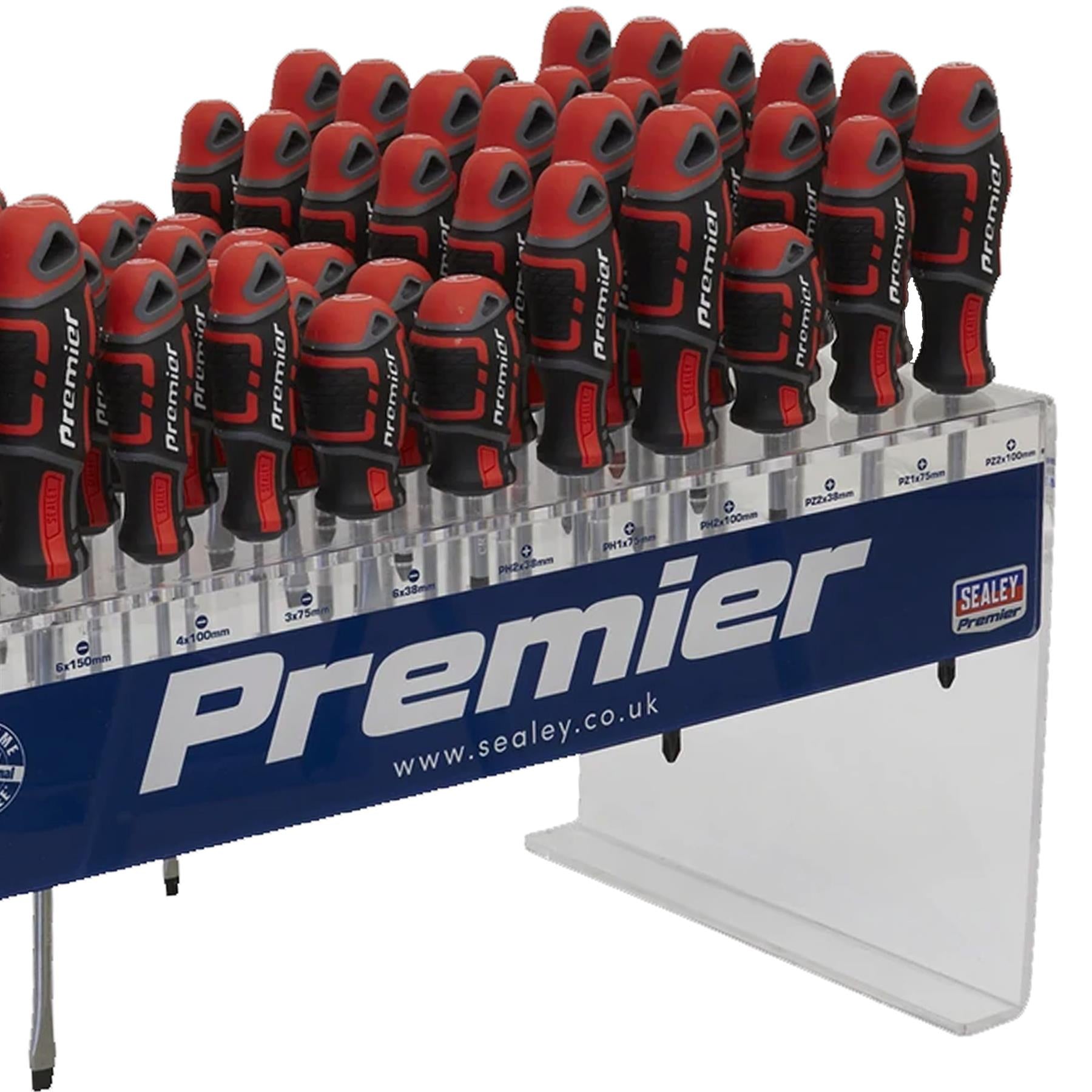 Sealey Individual Screwdrivers GripMAX 66pc Countertop Display