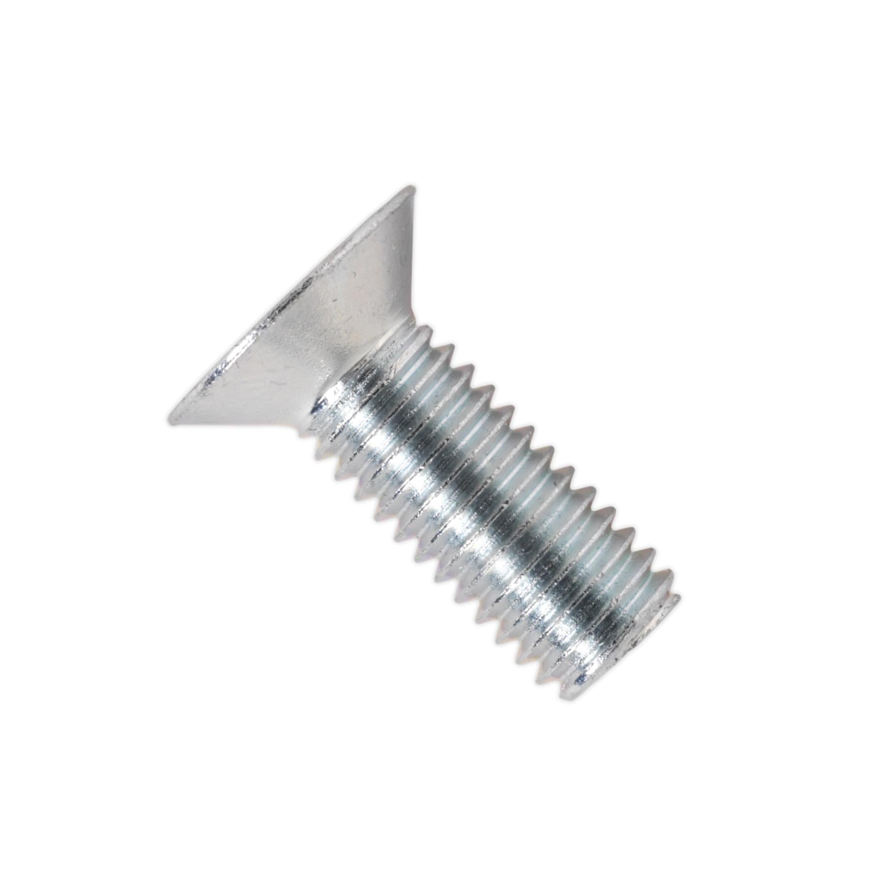 Sealey Machine Screw M8 x 20mm Countersunk Pozi Zinc Pack of 50