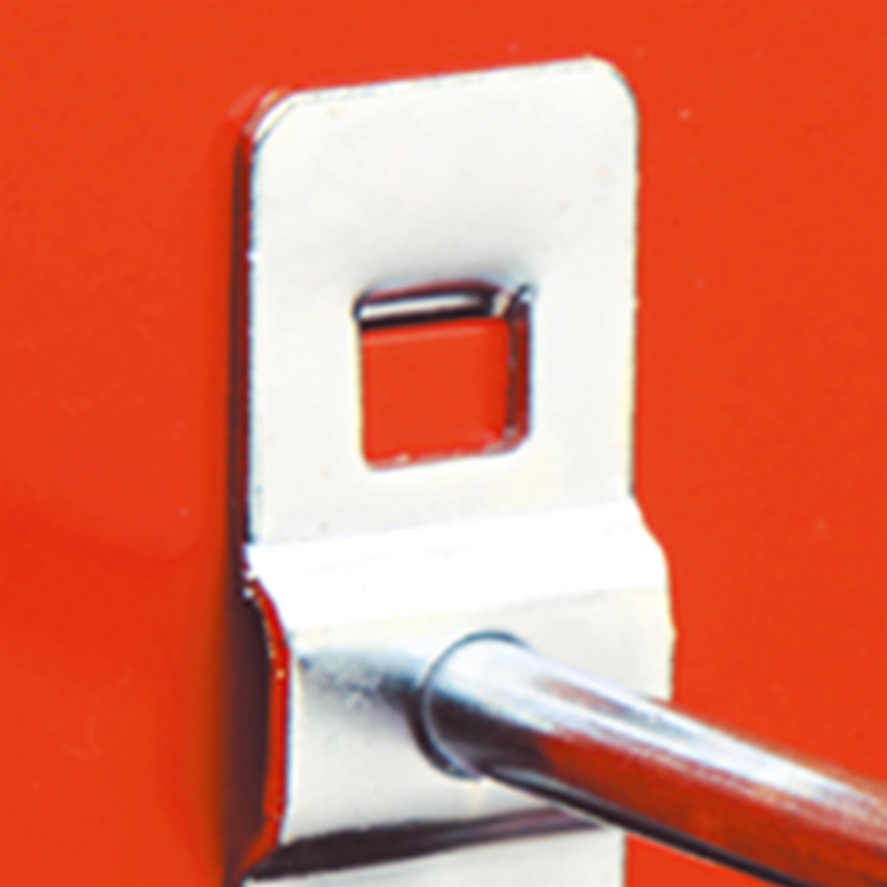 Sealey Single Prong Hook 6 x 50mm Vertical End Pack of 5 For Tool Storage Panels