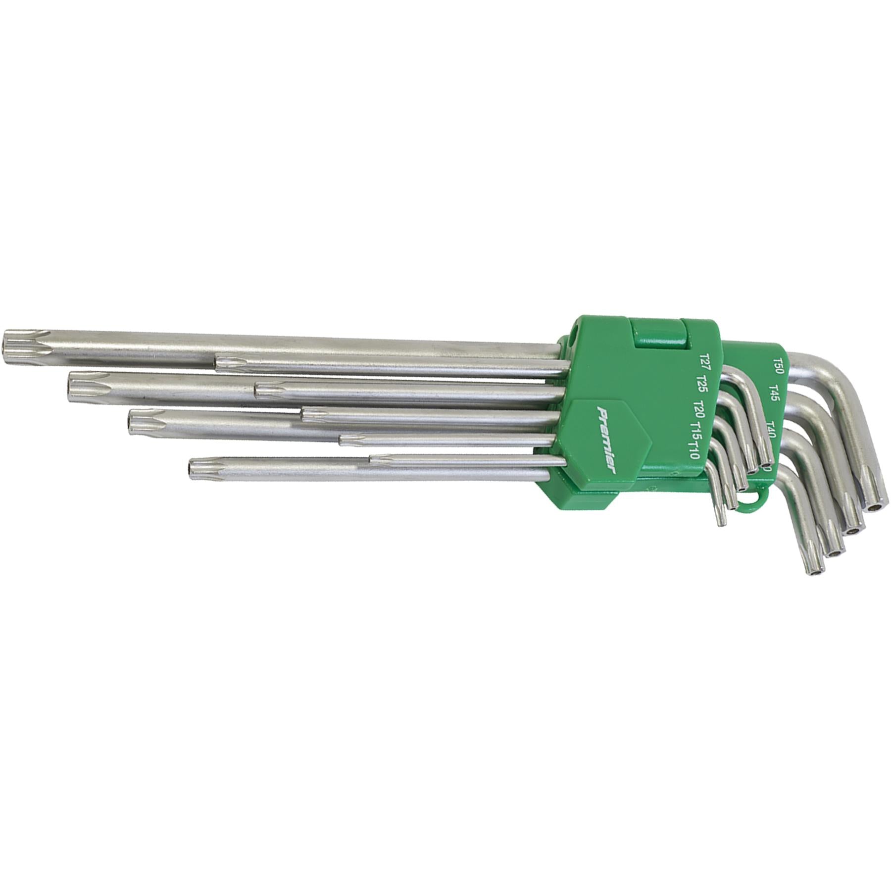 Sealey Security TRX-Star* Key Set 9pc Extra-Long