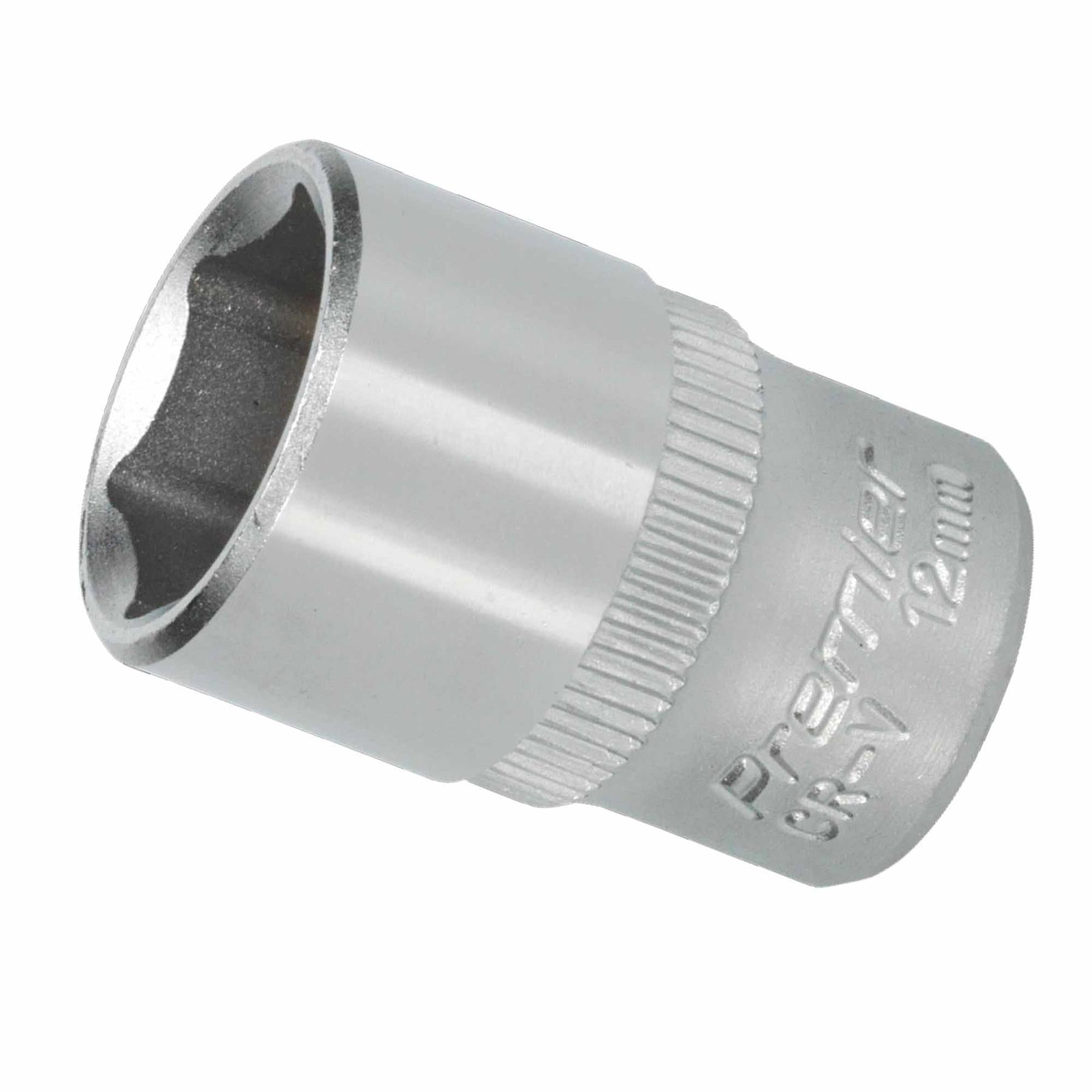 Sealey WallDrive Socket 12mm 1/4"Sq Drive Chrome Vanadium Steel