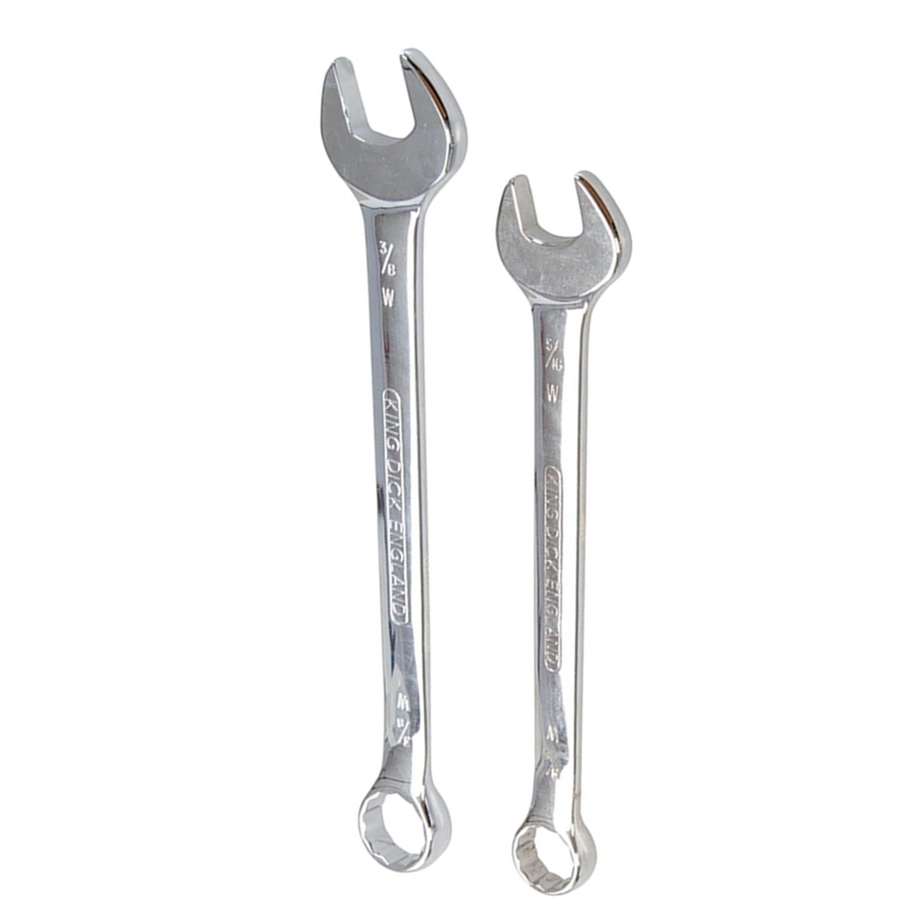 King Dick Whitworth Combination Spanner Set 5pce 1/8" - 3/8"