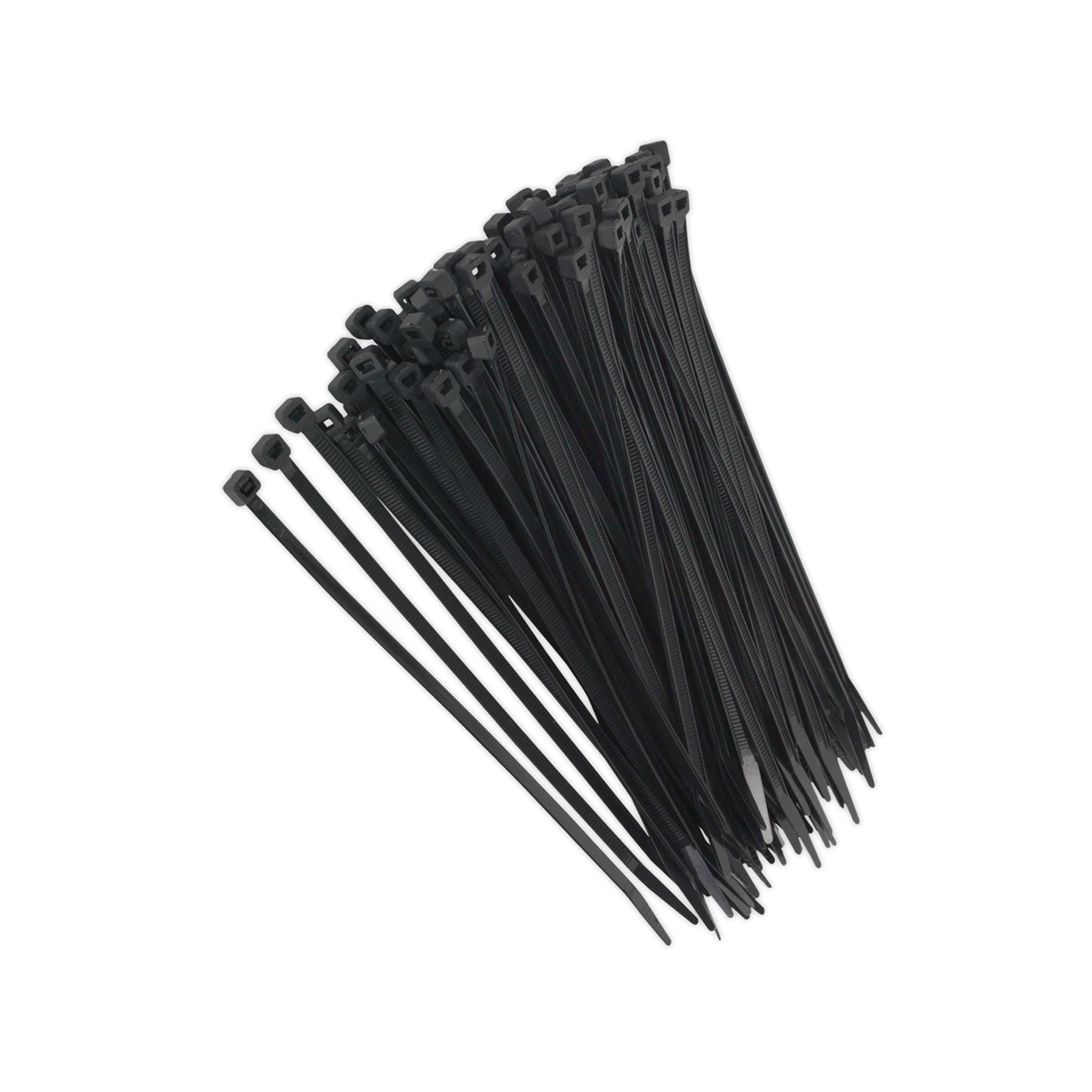 Sealey Cable Tie 200 x 4.8mm Black Pack of 100