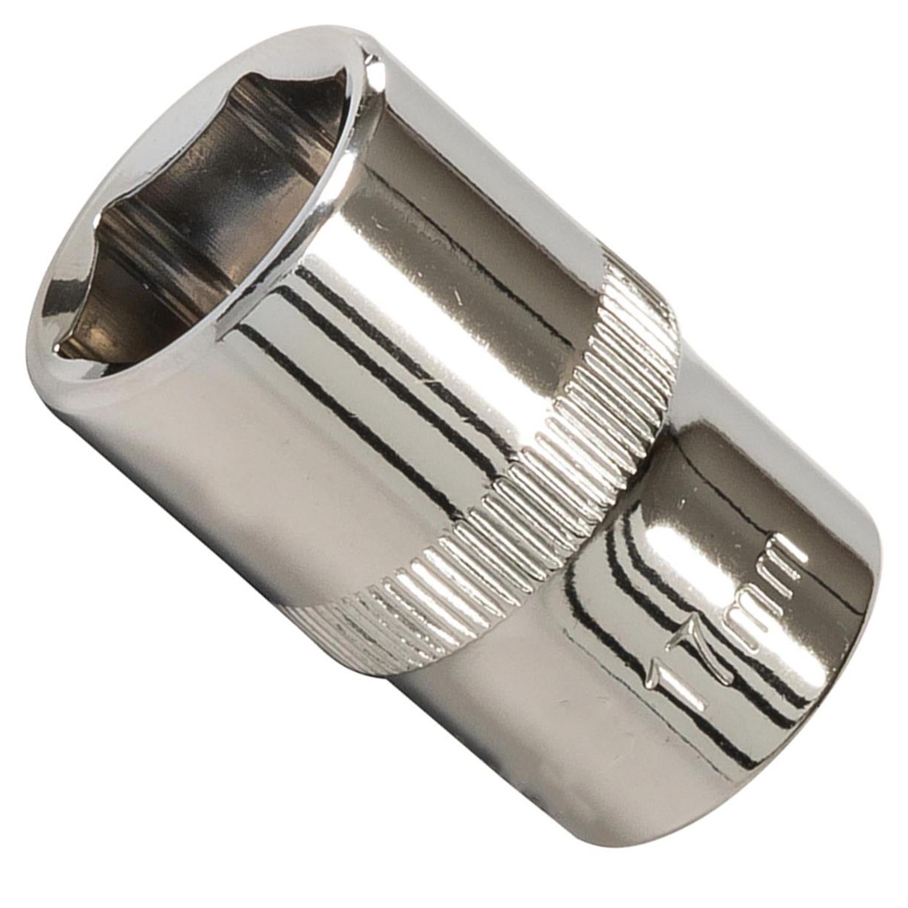 Socket 1/2" Drive Metric Hex Square 17mm Individual Hex Polished Crv Quality
