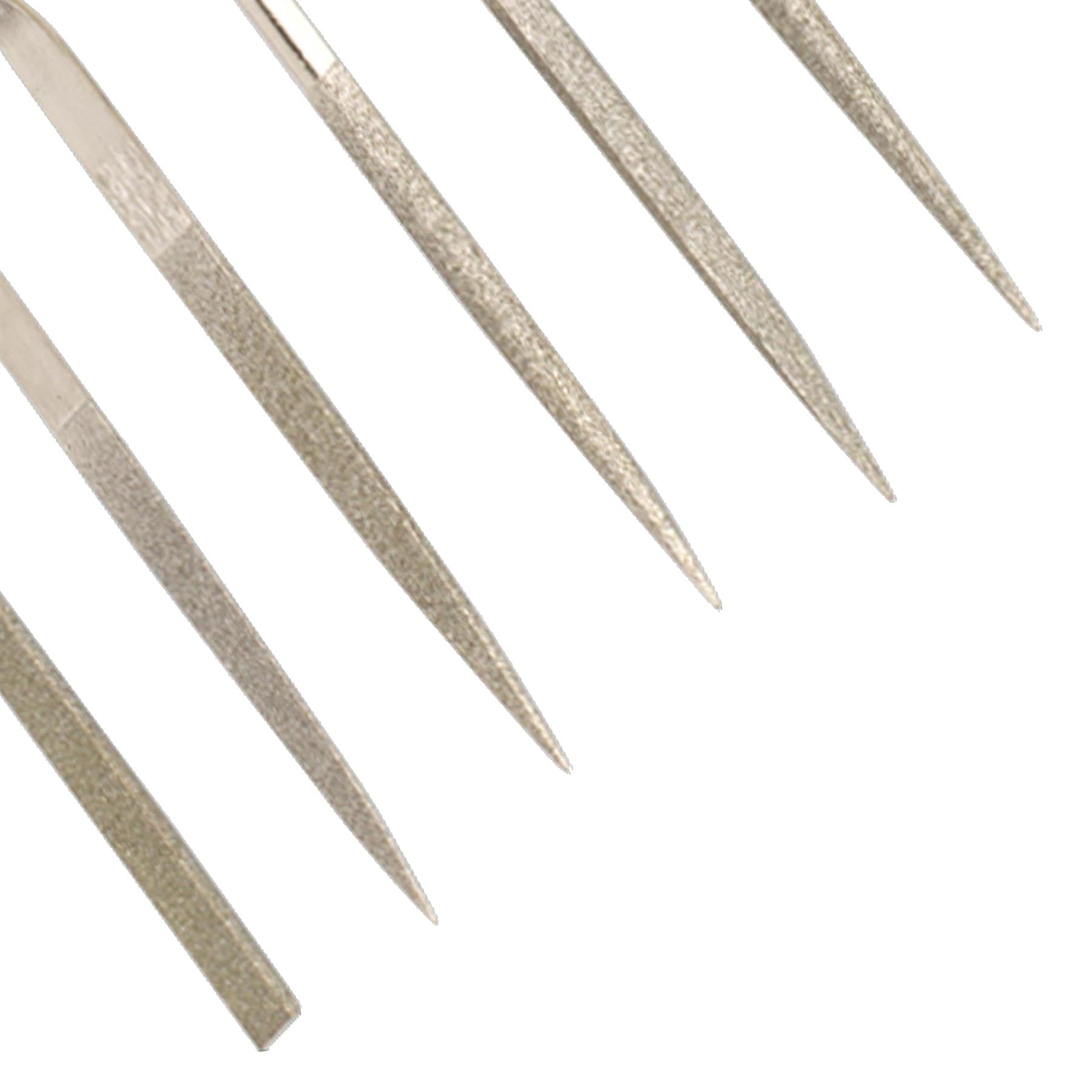 Sealey Diamond Needle File Set 10pc 100mm Soft grip handles
