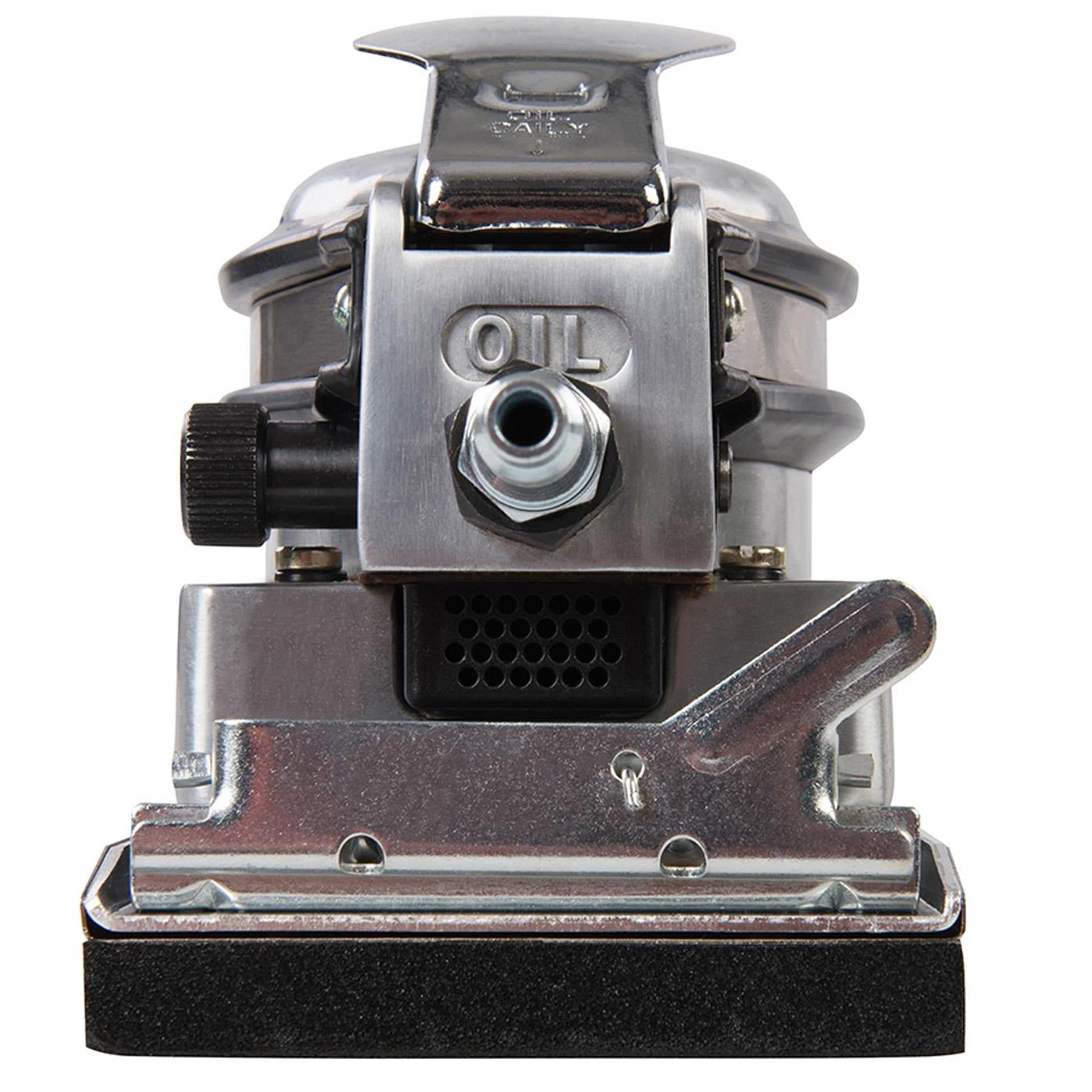 Air Orbital Jitterbug Sander Automatic Trigger-Release And Vibration Isolators