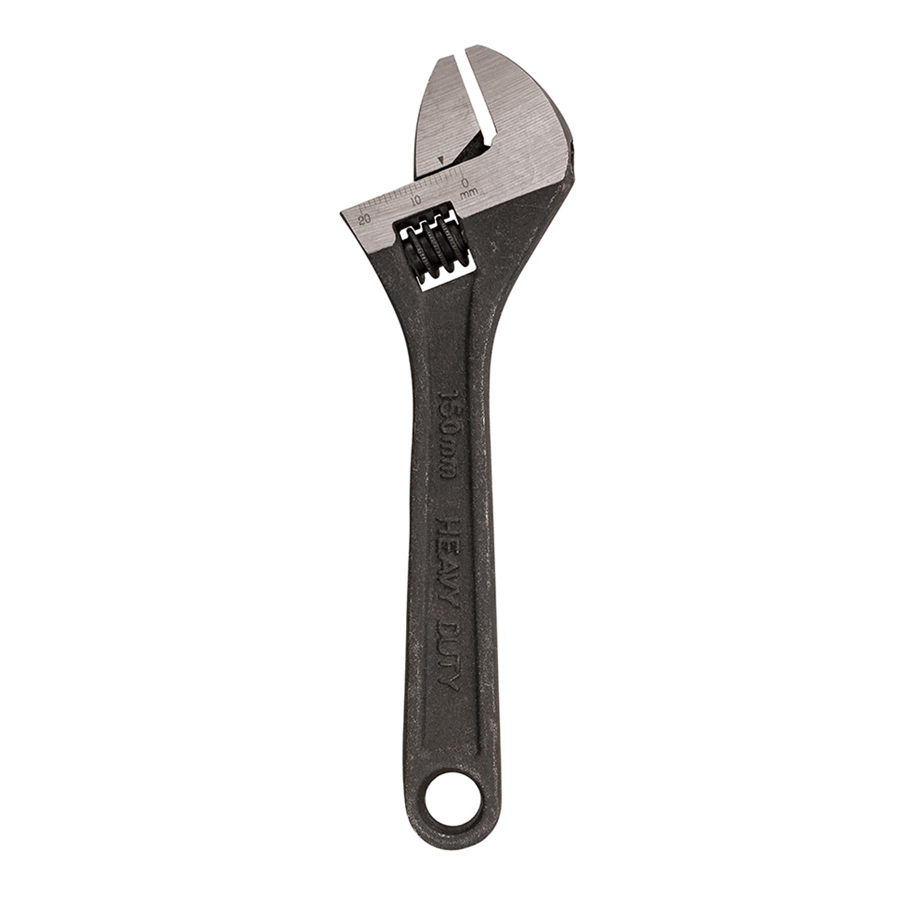 Expert Adjustable Wrench 150mm Length - Jaw 17mm Laser-Marked Graduations