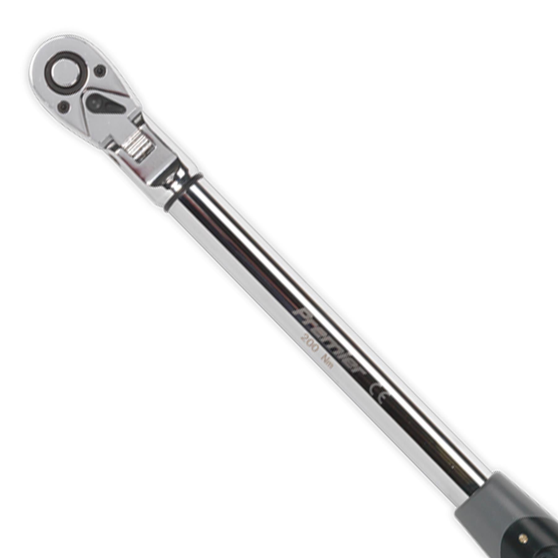 Sealey Angle Torque Wrench Flexi-Head Digital 1/2"Sq Drive 20-200Nm
