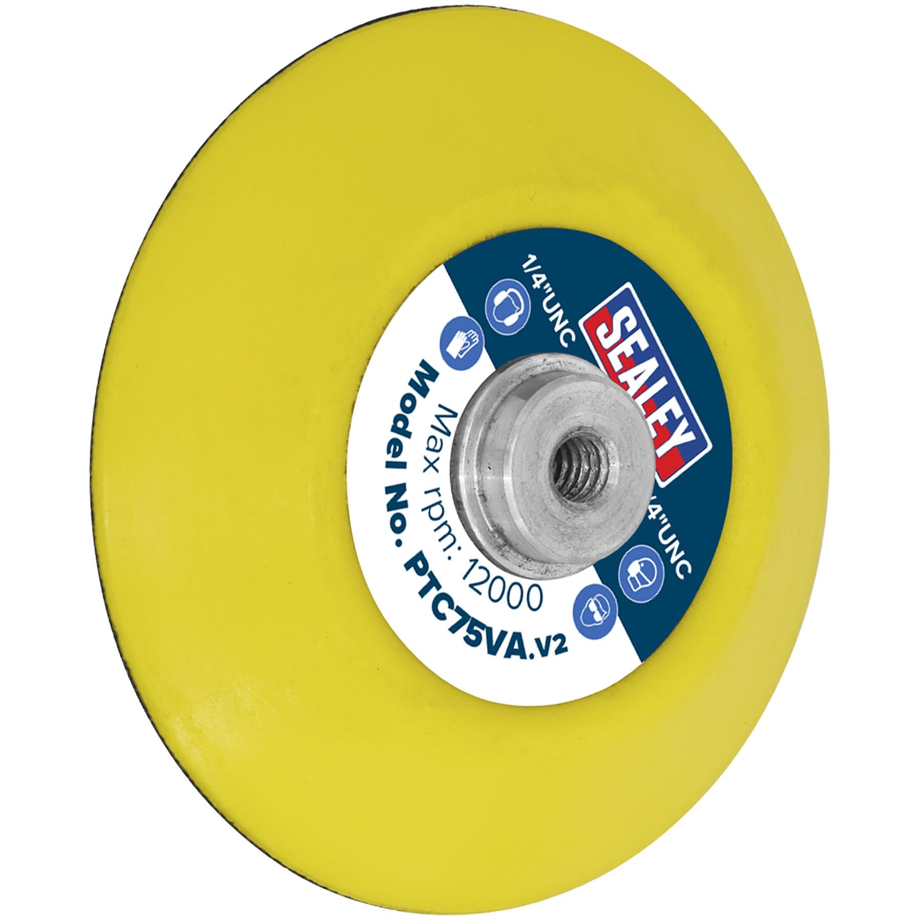 Sealey Hook-and-Loop Backing Pad 71mm 1/4"UNC
