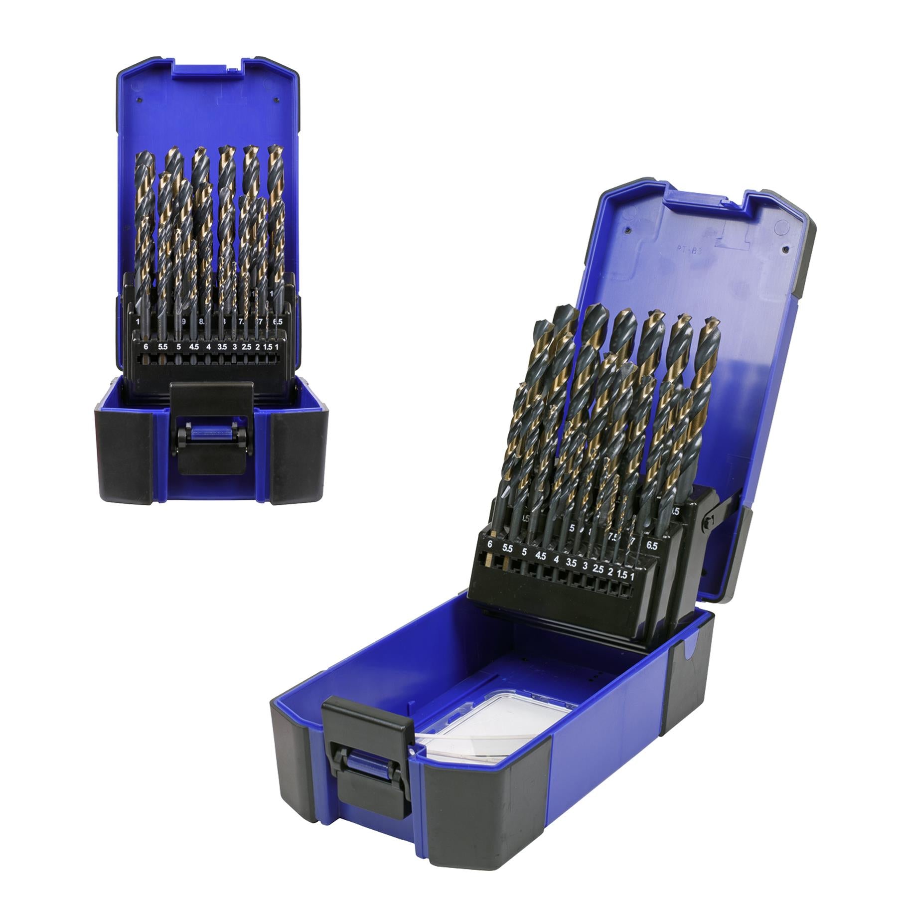 Sealey 25pc Drill Bit Set HSS Tri Point Ø1-13mm Steel Wood Plastic AK4706