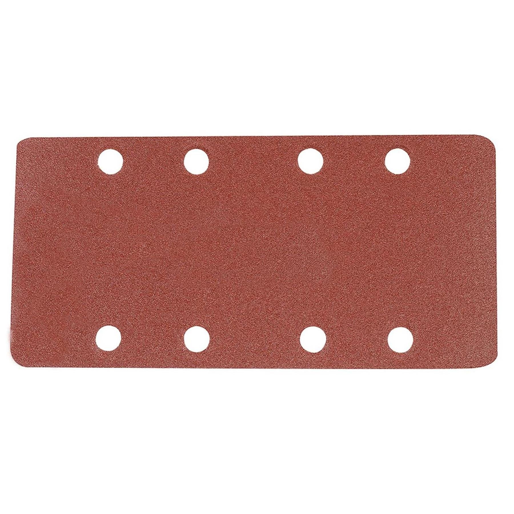 10 x 1/3 Punched Sanding Sheets, 93 x 190mm Sandpaper Pads Sander Hook and Loop 240 Grit