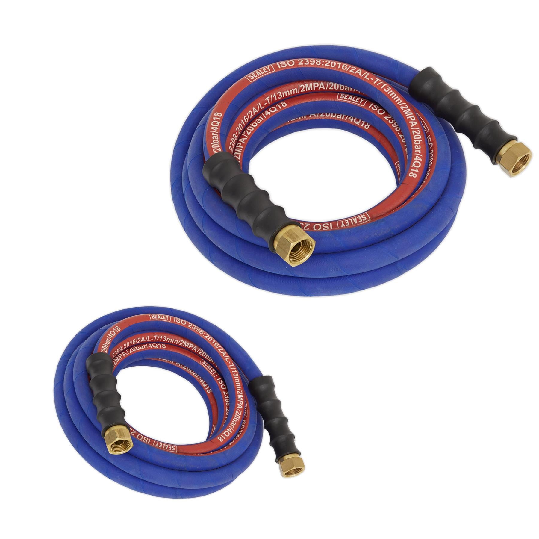 Sealey Rubber Air Hose 5m For Air Compressor 1/2"BSP 13mm Bore Extra Heavy Duty