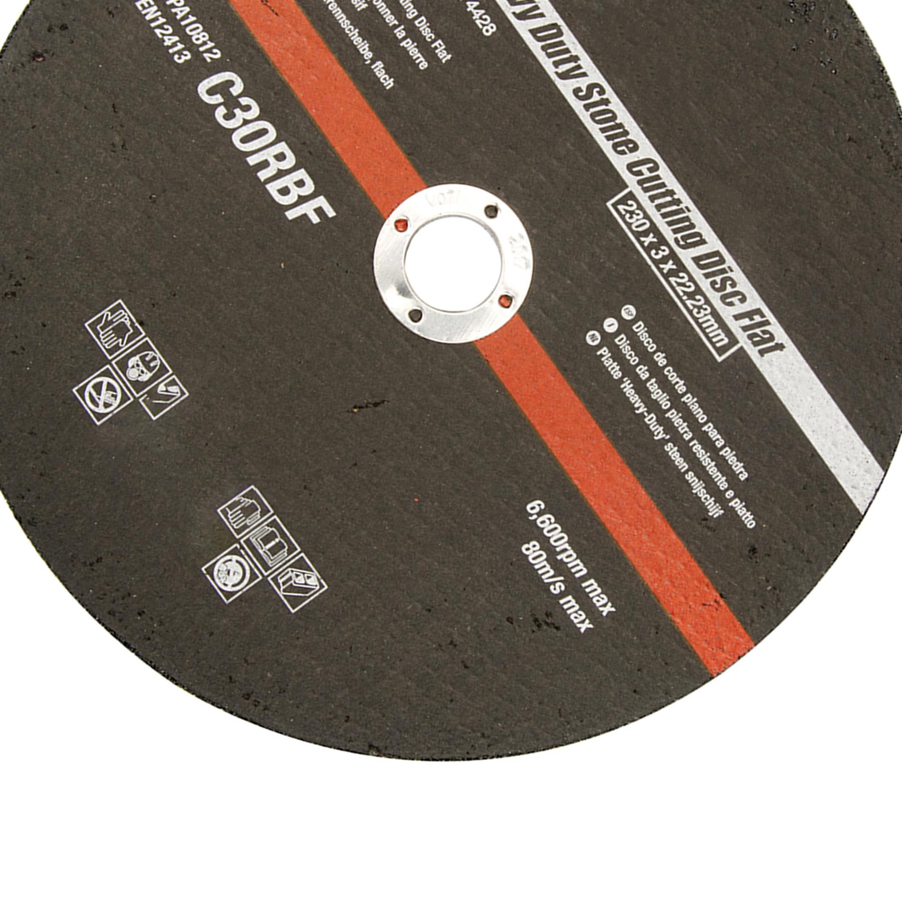 230 x 3 x 22.23mm Sanding Sheet Discs-Hole Punch Aluminium Oxide Hook Loop