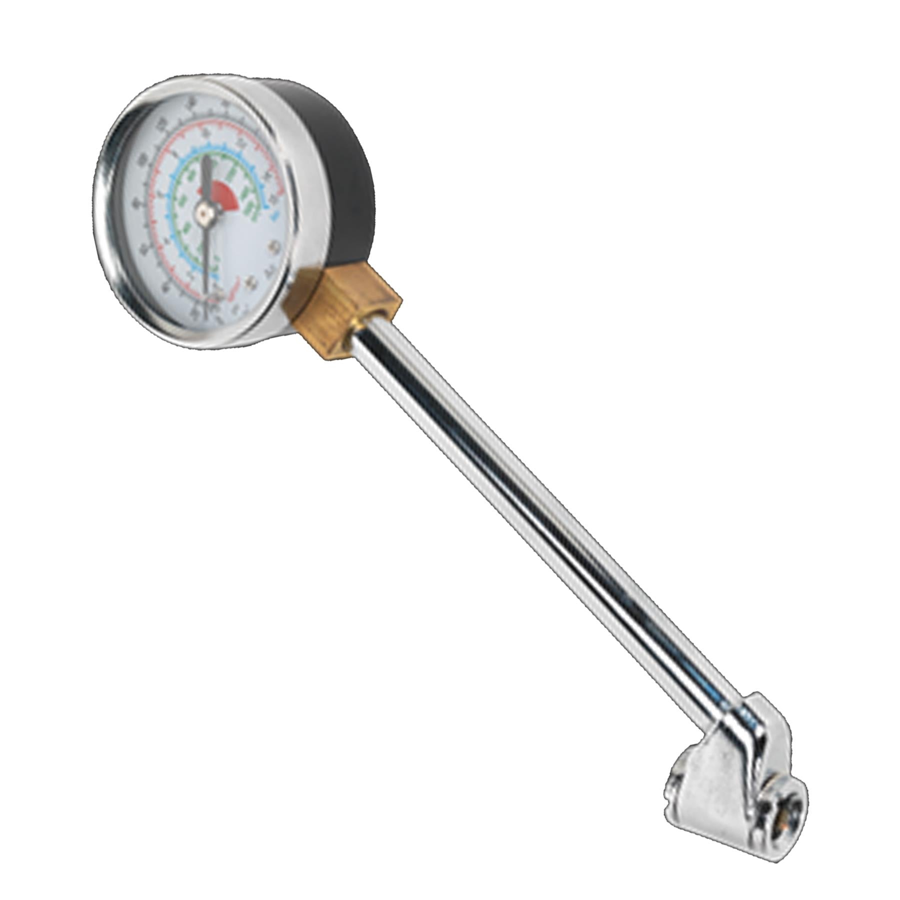 Sealey Twin Connector Tyre Pressure Gauge 0-220psi