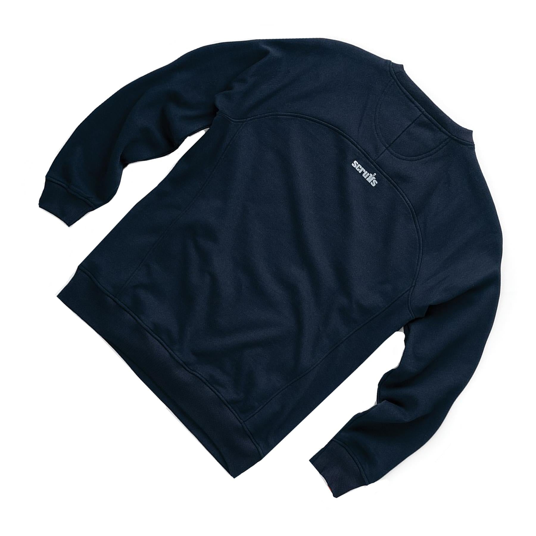 Scruffs Eco Worker Shirt Mens Work Sweatshirt Navy M