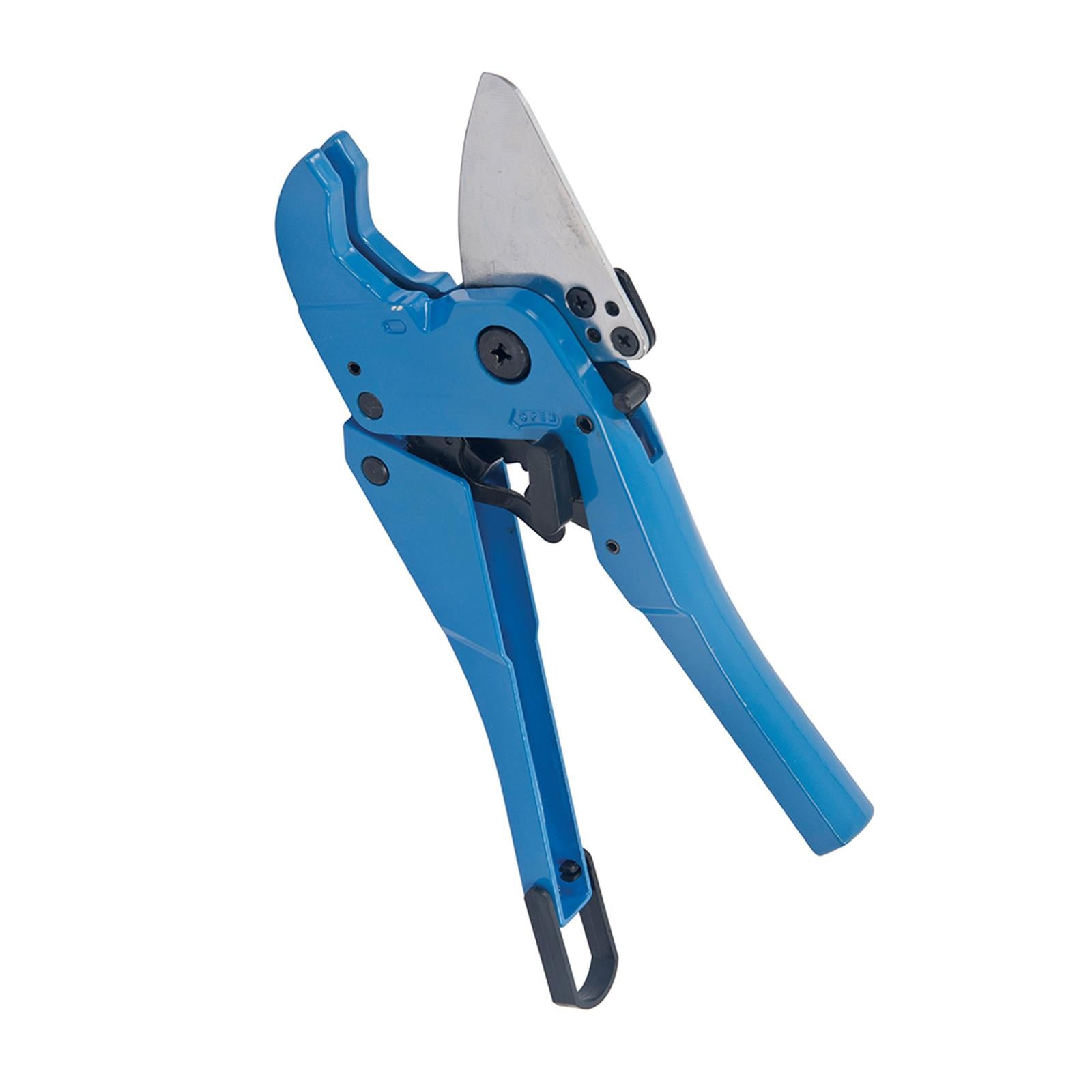 Expert Ratchet Plastic Pipe Cutter 42mm Hardened And Tempered Steel Blade