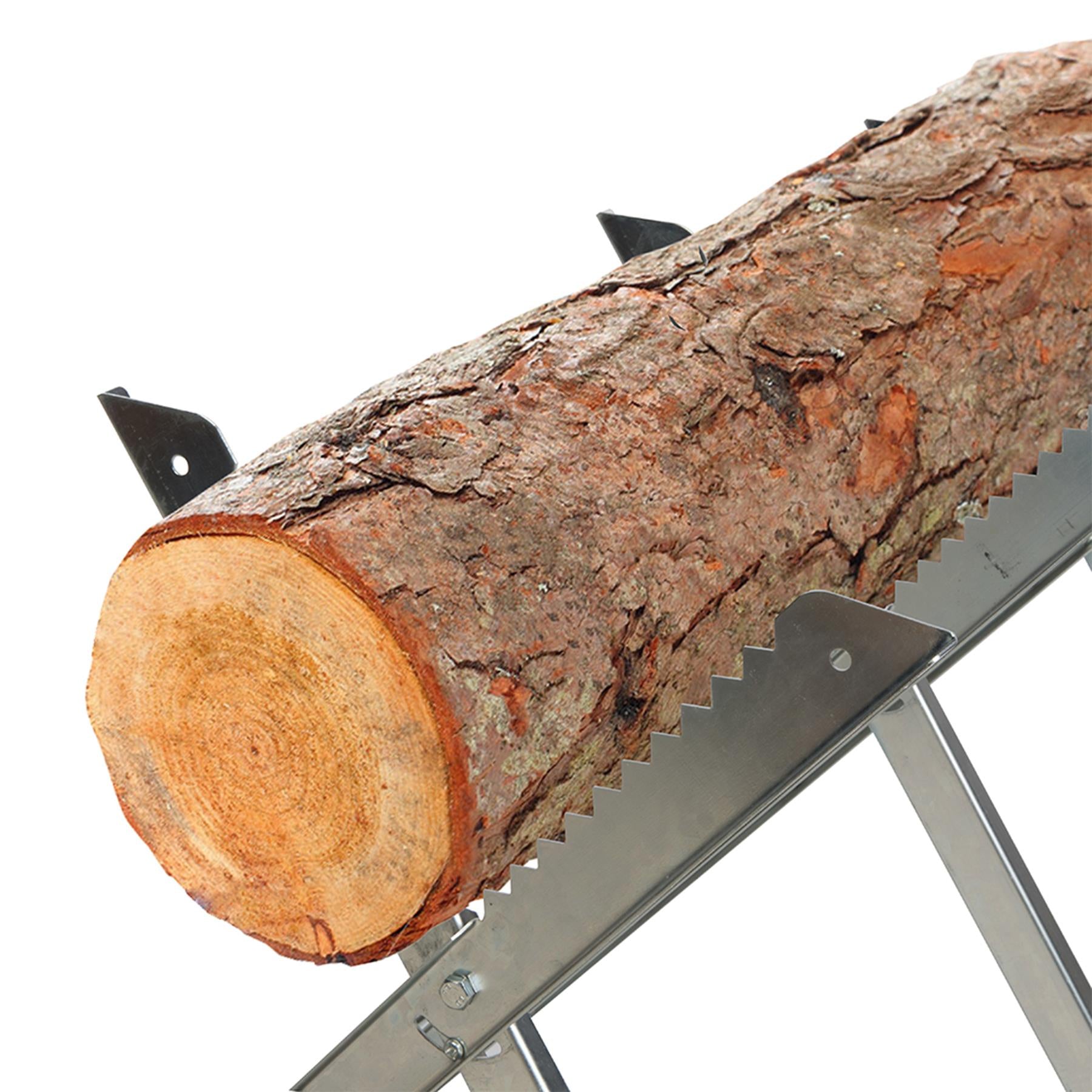 790 x 850mm Saw Horse Metal Sawhorse Logs Wood Chainsaw Cutting Work Bench