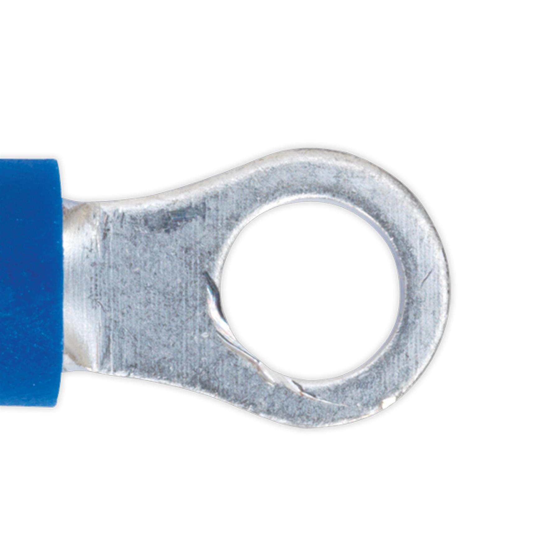 Sealey Easy-Entry Ring Terminal Ø4.3mm (4BA) Blue Pack of 100