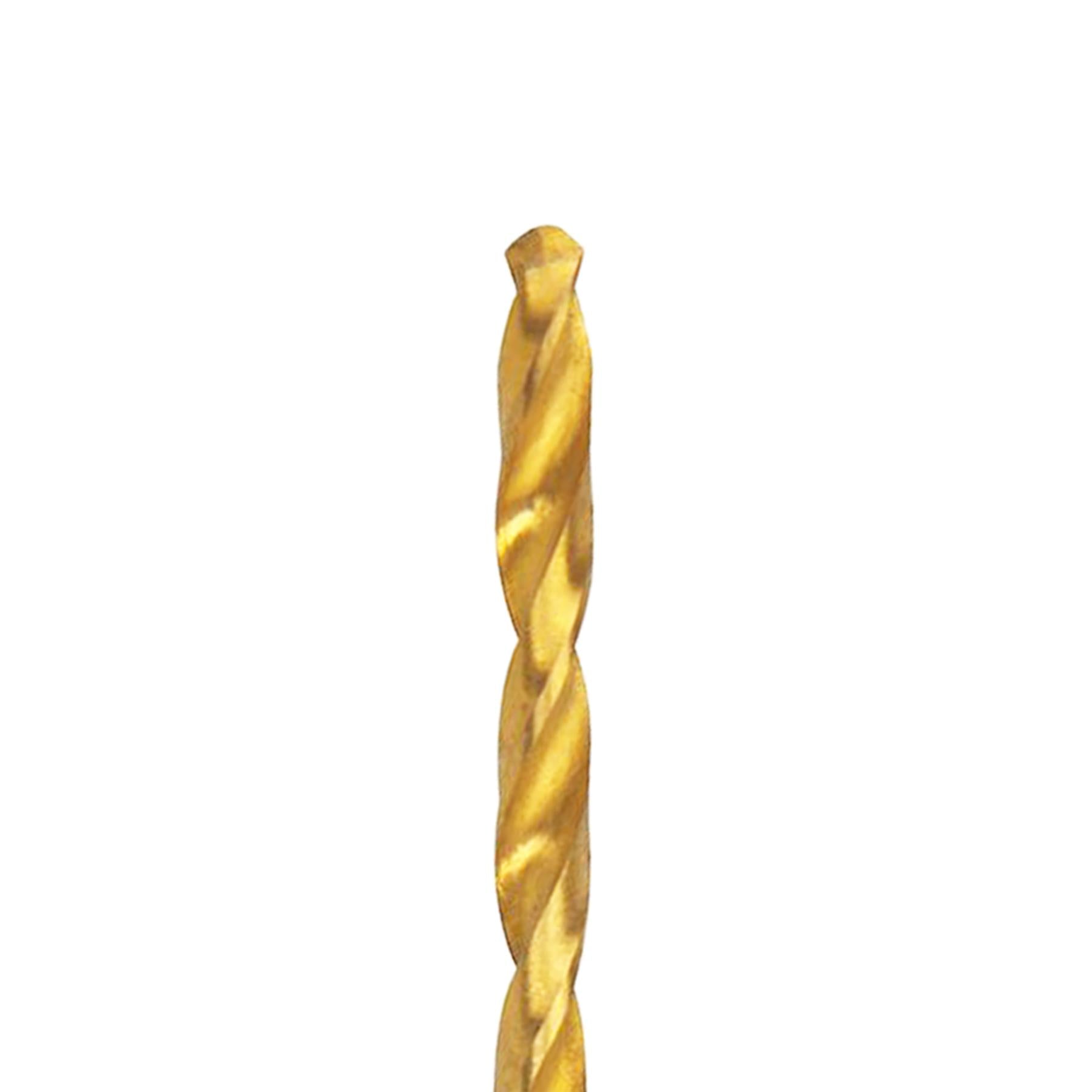 2Pk Hss Titanium-Coated Drill Bits 4.0mm Durable High Speed Metal Wood Plastic