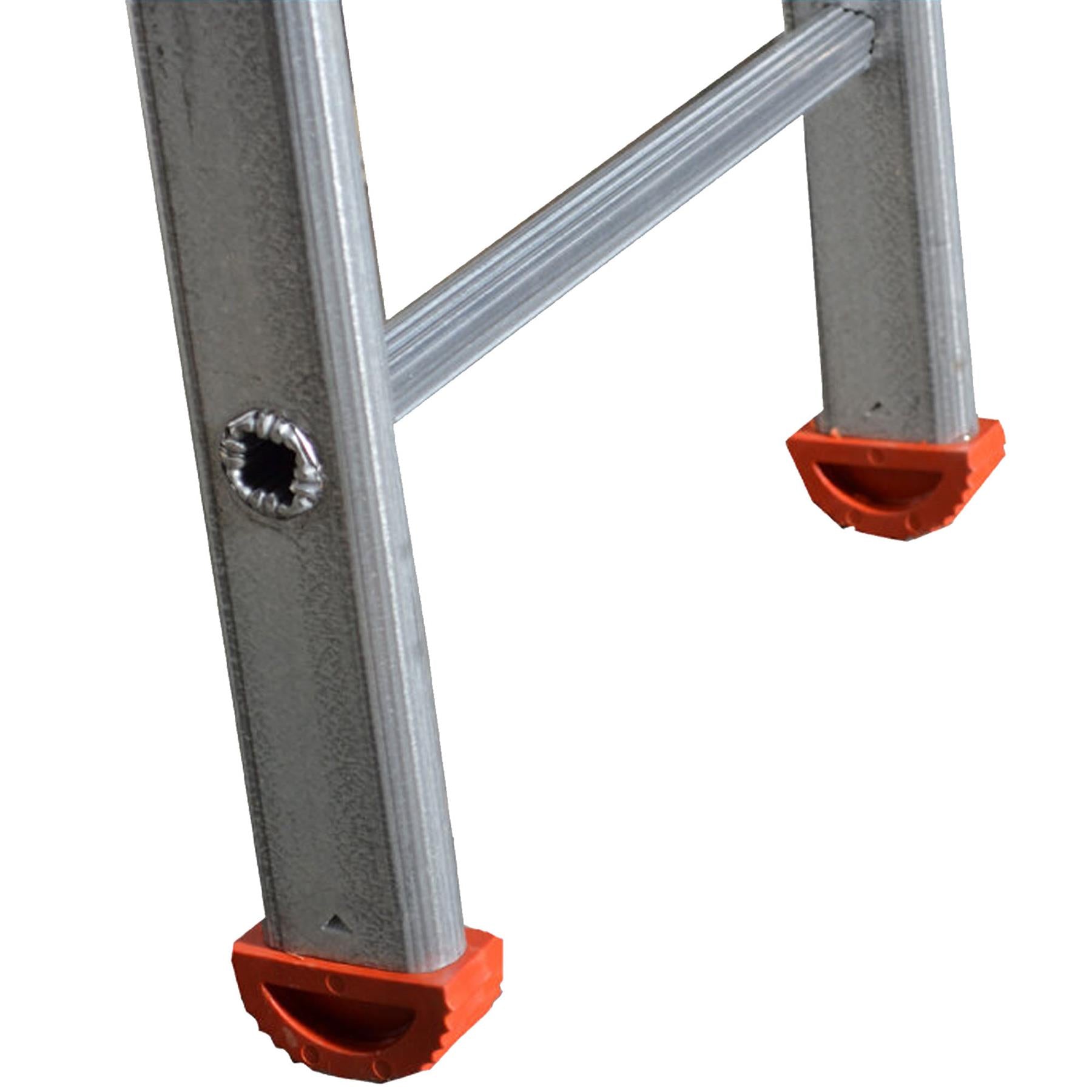 Dapetz 26 Rung Steel Pole Ladder 8m, Hot Dip Galvanised Coil, 150kg, Made in UK