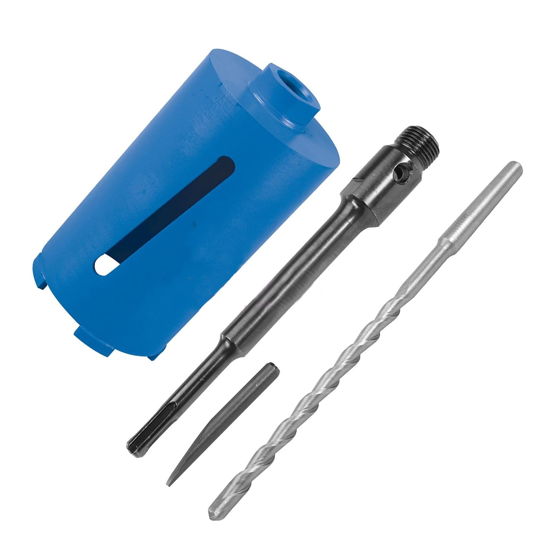 SDS Diamond Core Drill 78mm Diameter X 150mm With Arbor/Pilot Bit Hole Saw New