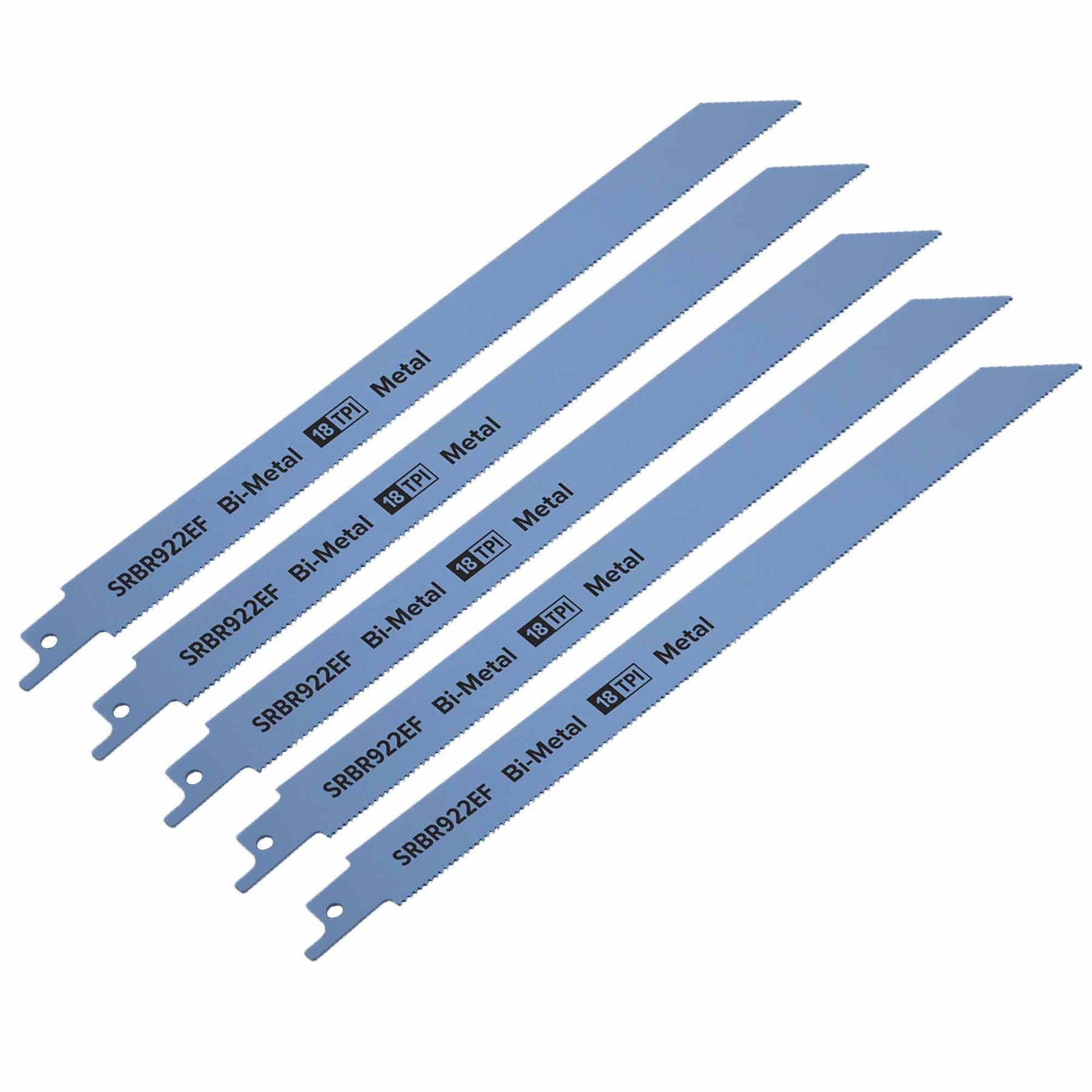 Sealey Reciprocating Saw Blade Metal 230mm 18tpi - Pack of 5