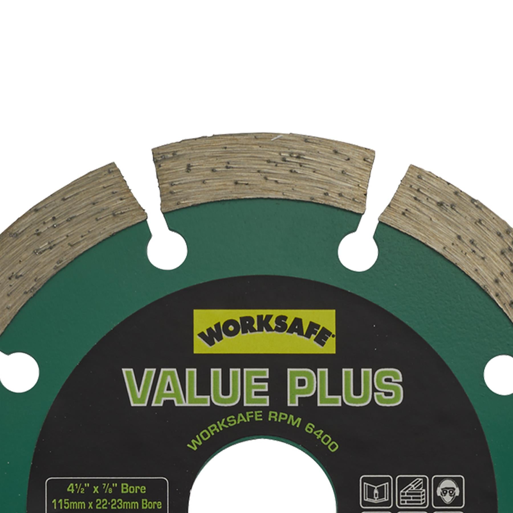 Sealey Value Plus Diamond Blade Ø115 x 22mm