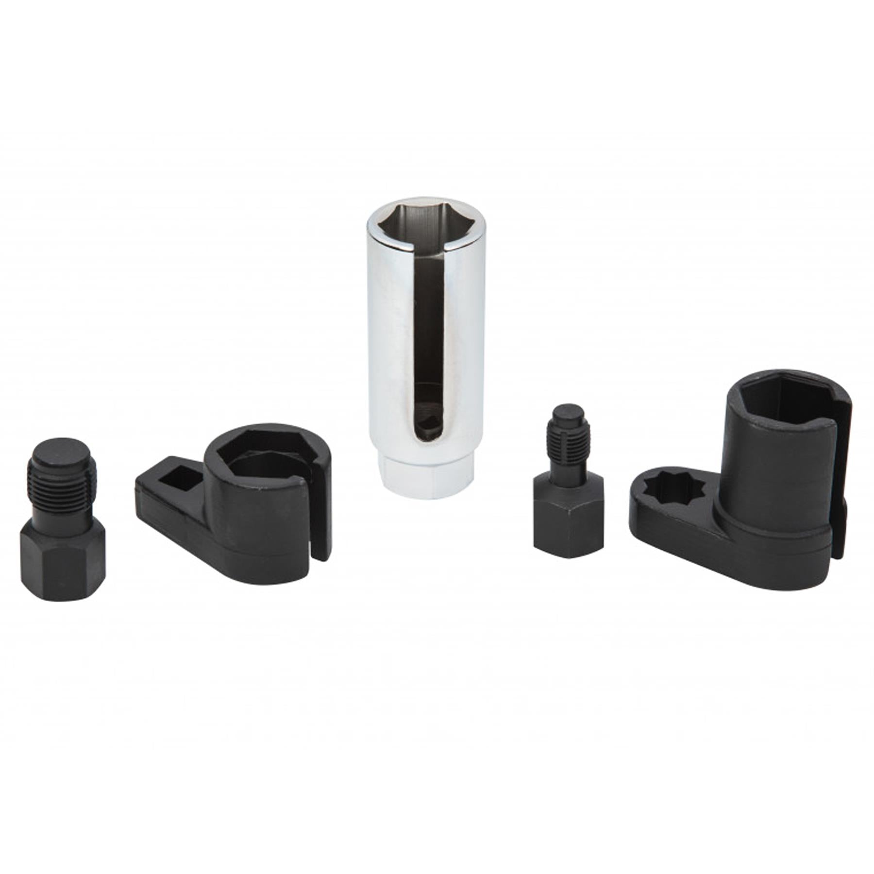BlueSpot 5pc Oxygen Lambda Sensor Socket, Sockets & Thread Chaser Set
