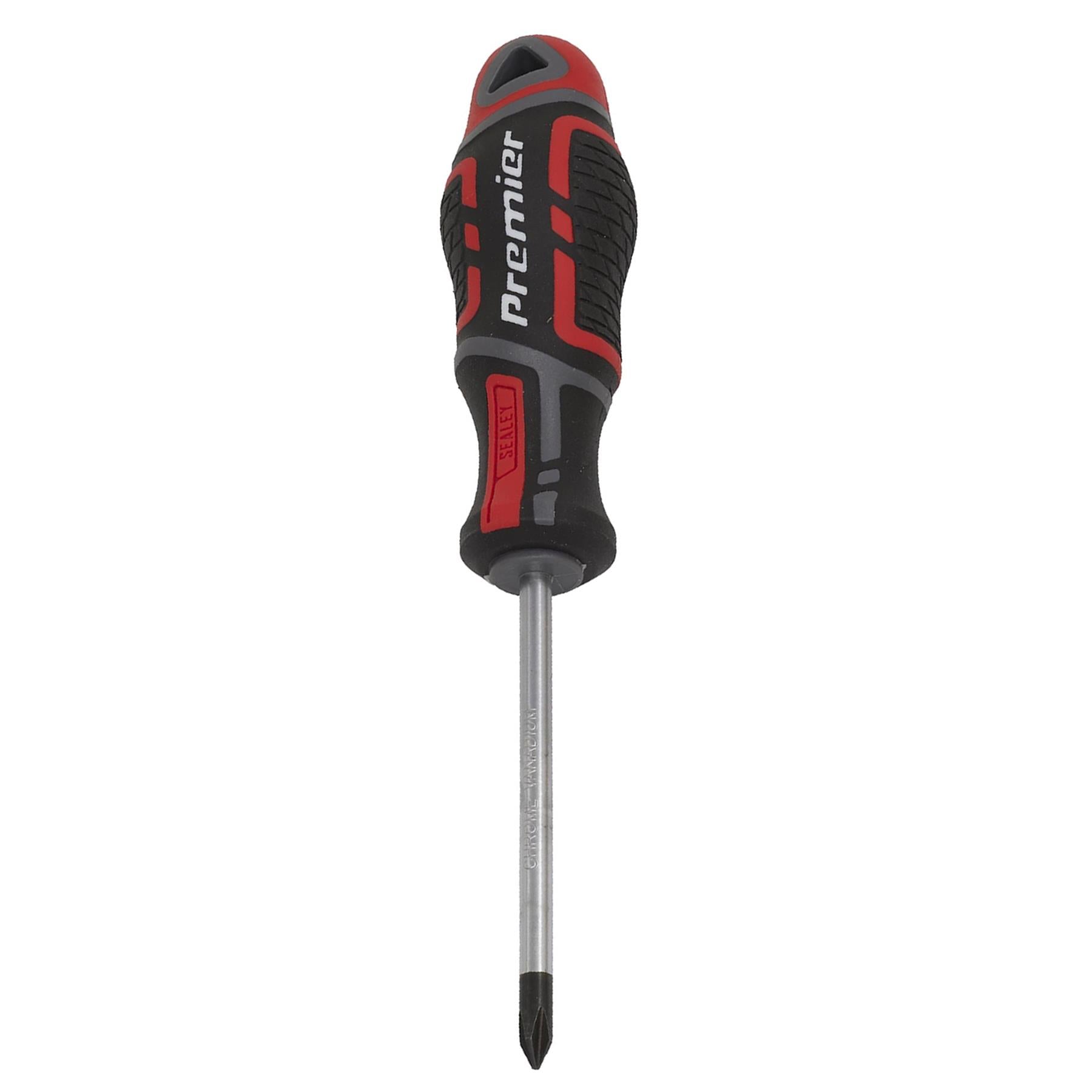 Sealey Screwdriver Phillips #1 x 75mm Plus Soft Grip Handle Magnetic GripMAX