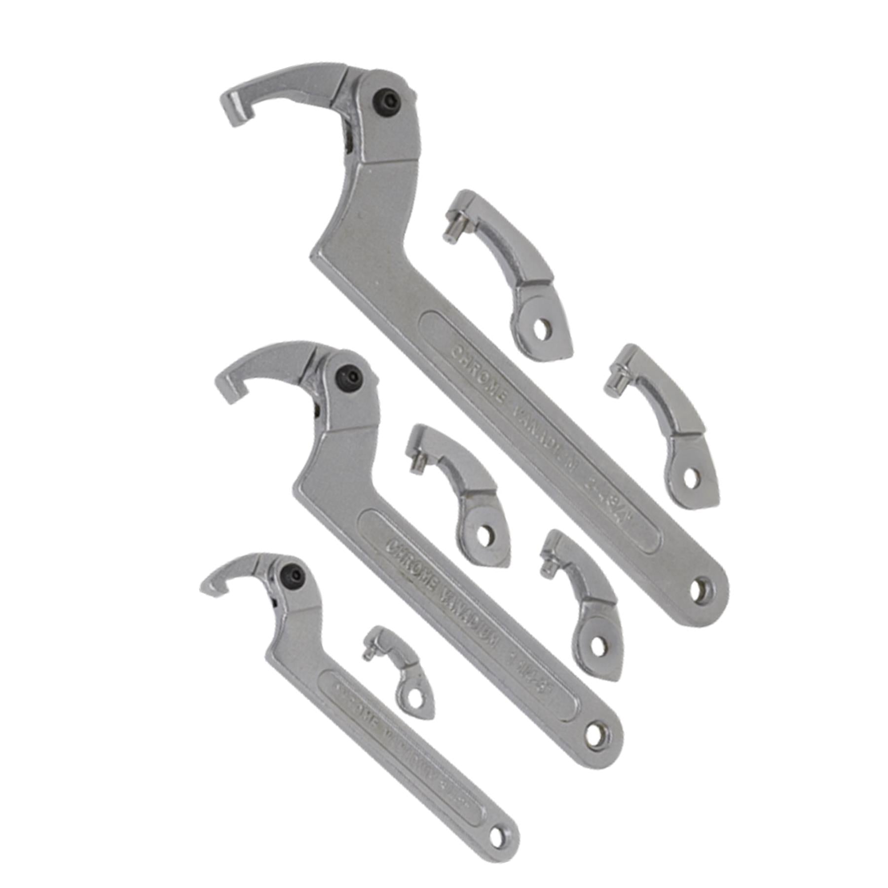 Sealey Adjustable C-Spanner - Hook & Pin Wrench Set 11pc