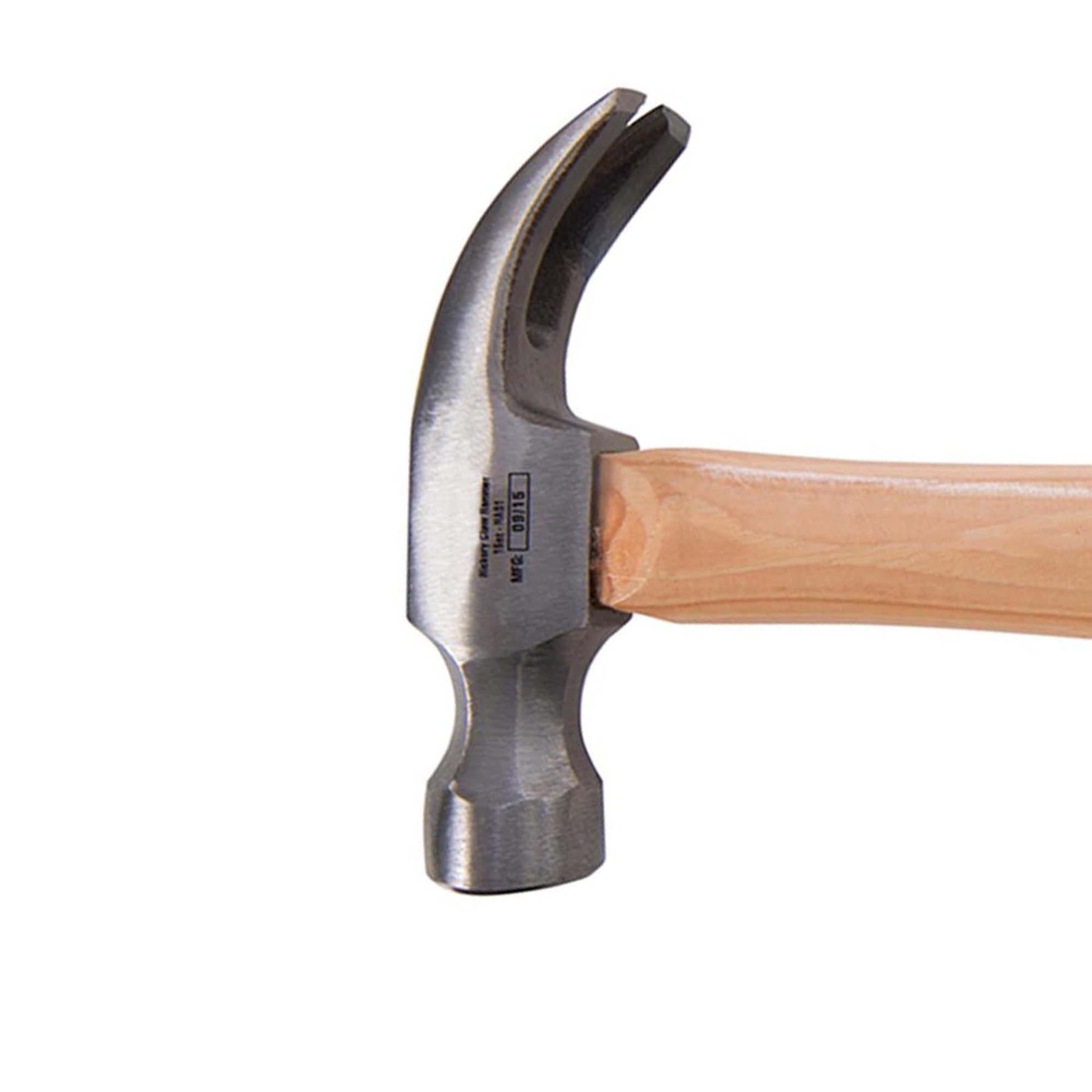 Hickory Claw Hammer - 16Oz (454G) Building Carpentry Nail Work Forged Steel