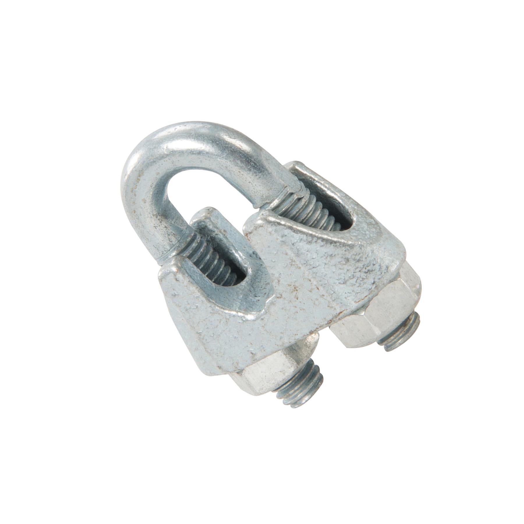 Wire Rope Grips Clamps M10 U Bolts Fitting Cable Cord Tie Heavy Duty Steel Metal