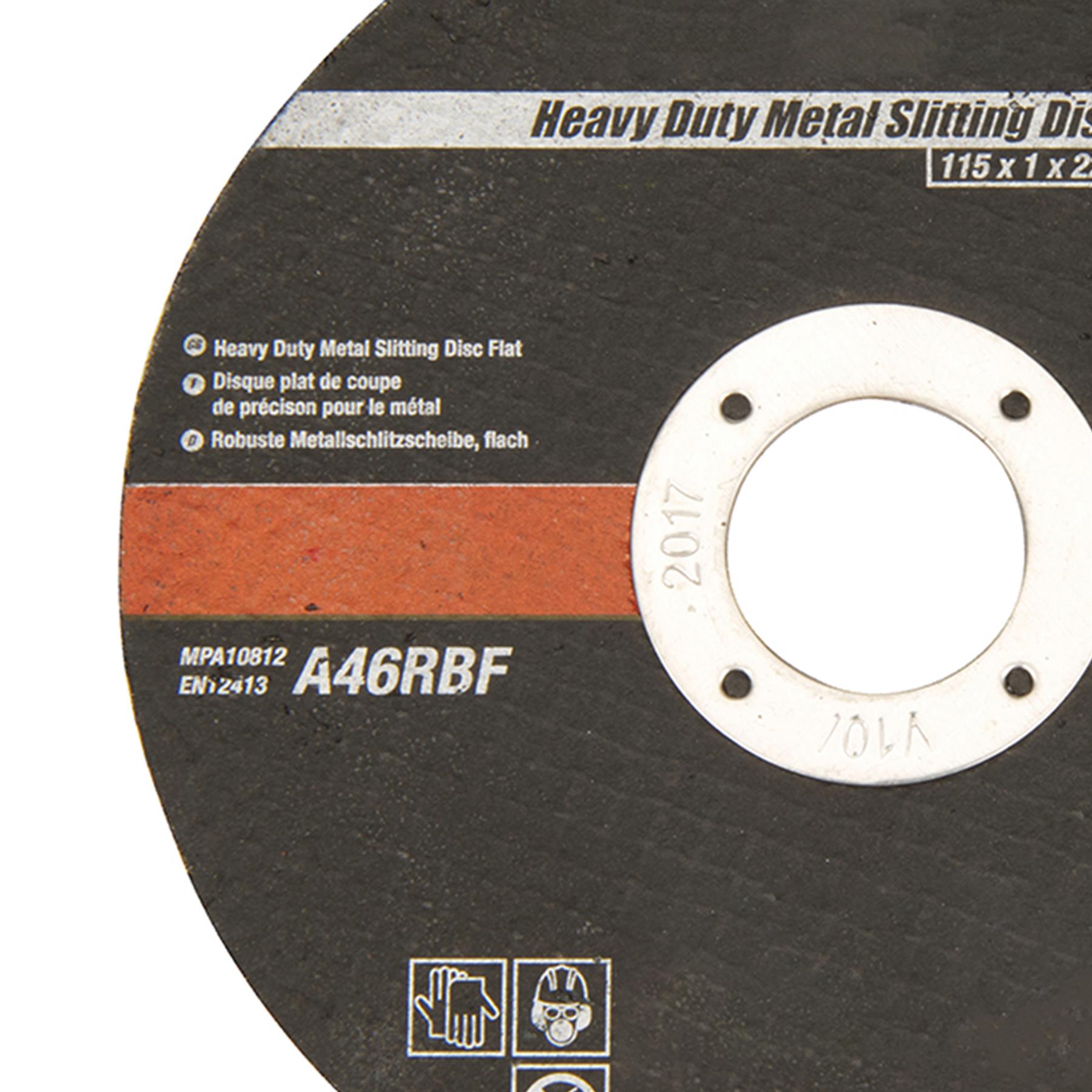 Heavy Duty Metal Slitting Cutting Disc Flat 115 X 1.2 X 22.23mm