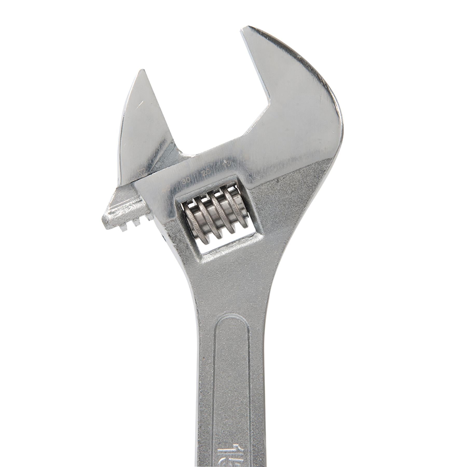 Adjustable Wrench 375mm Length - Jaw 41mm Drop-Forged Chrome Plated New